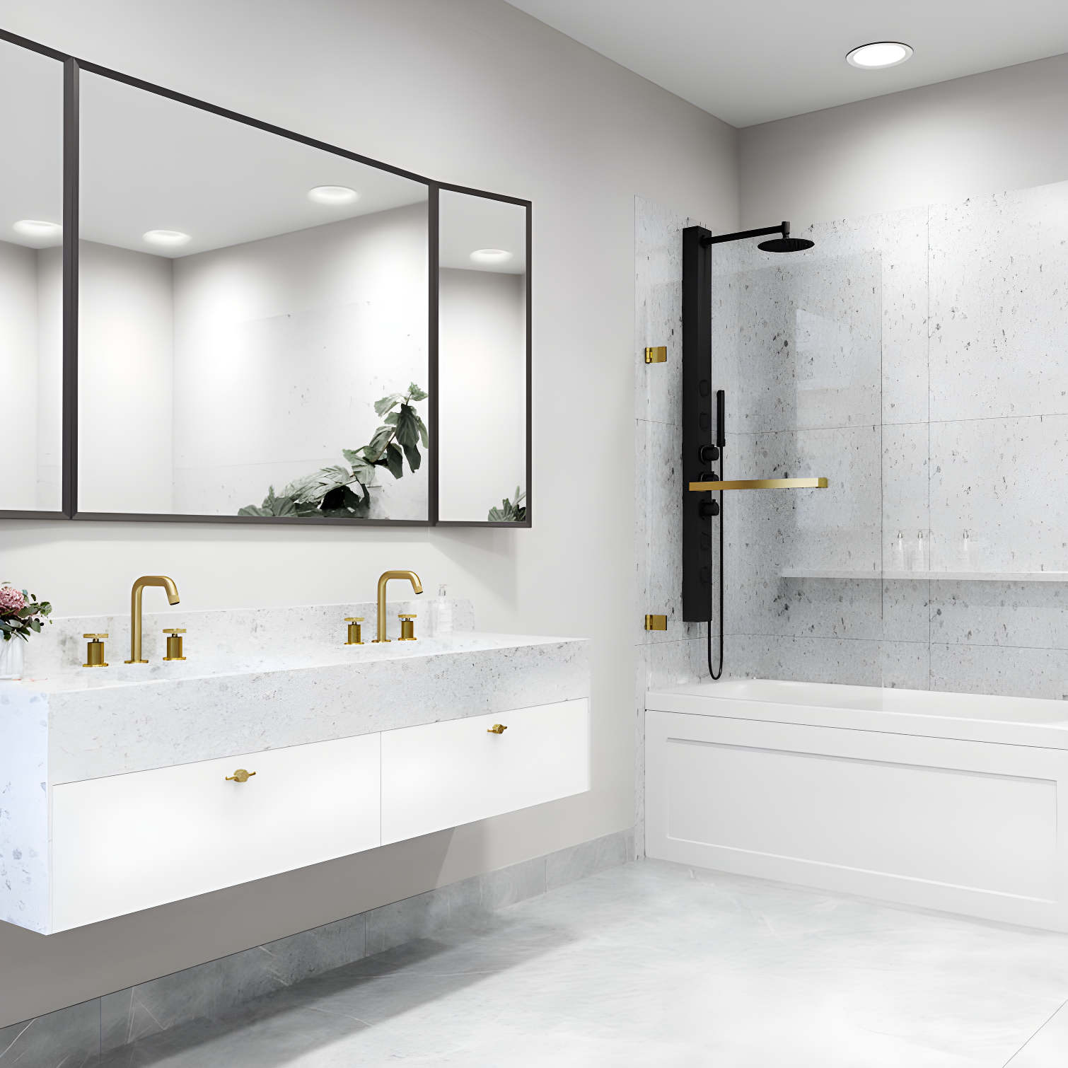 Rialto 34" W x 58" H Hinged Frameless Tub Door with with 5/16" Glass