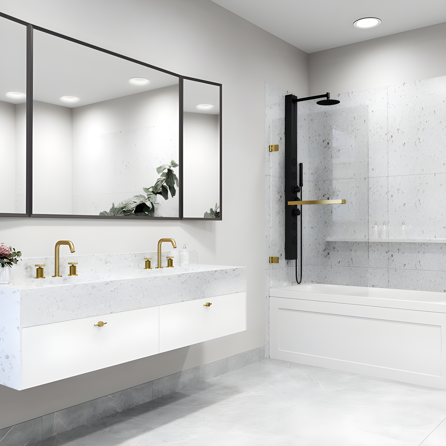 Rialto 34" W x 58" H Hinged Frameless Tub Door with with 5/16" Glass