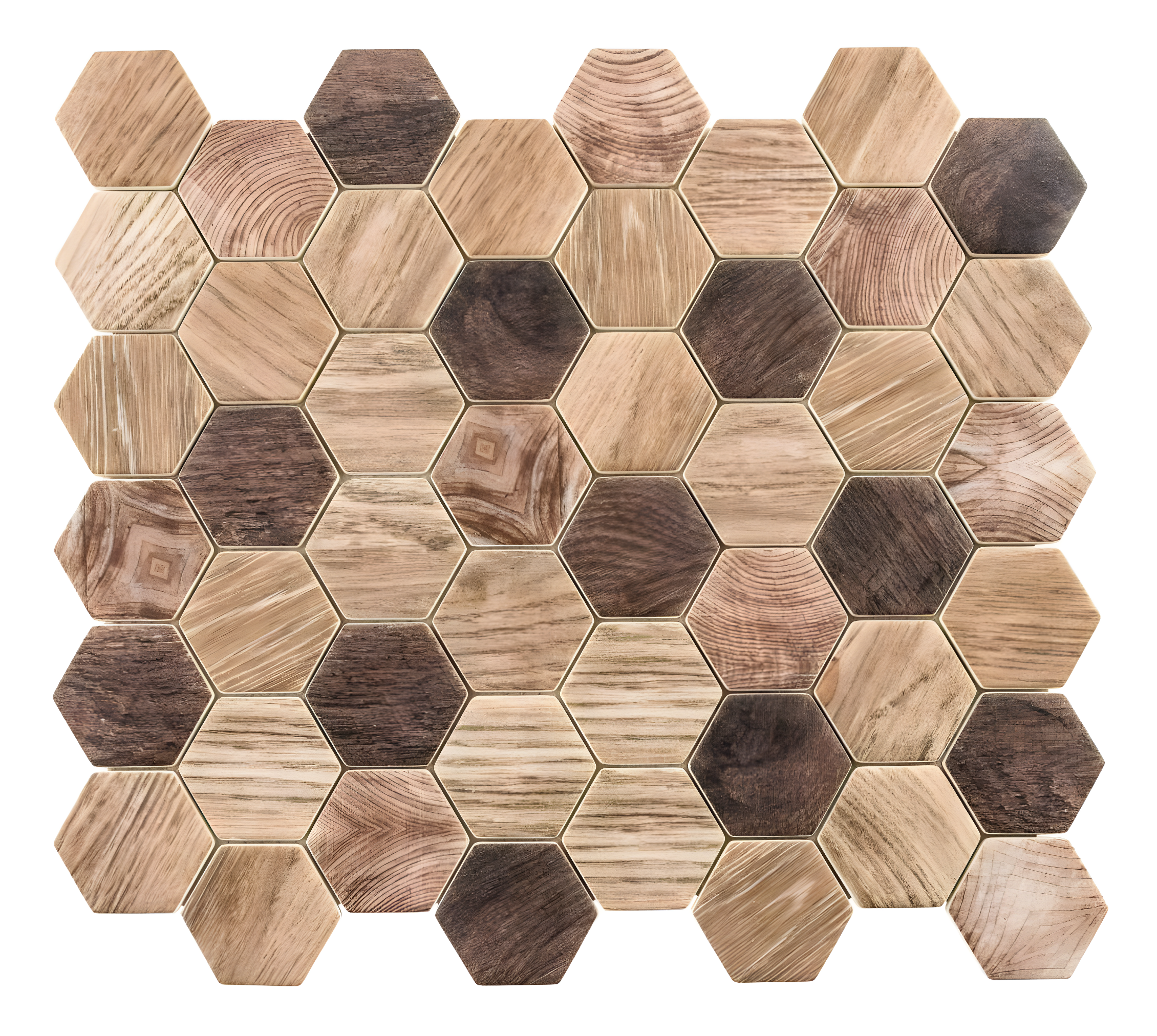 Terrain 2'' Hex Glass Mosaic Kitchen Backsplash, Bathroom, Shower, Wall and Floor Tile