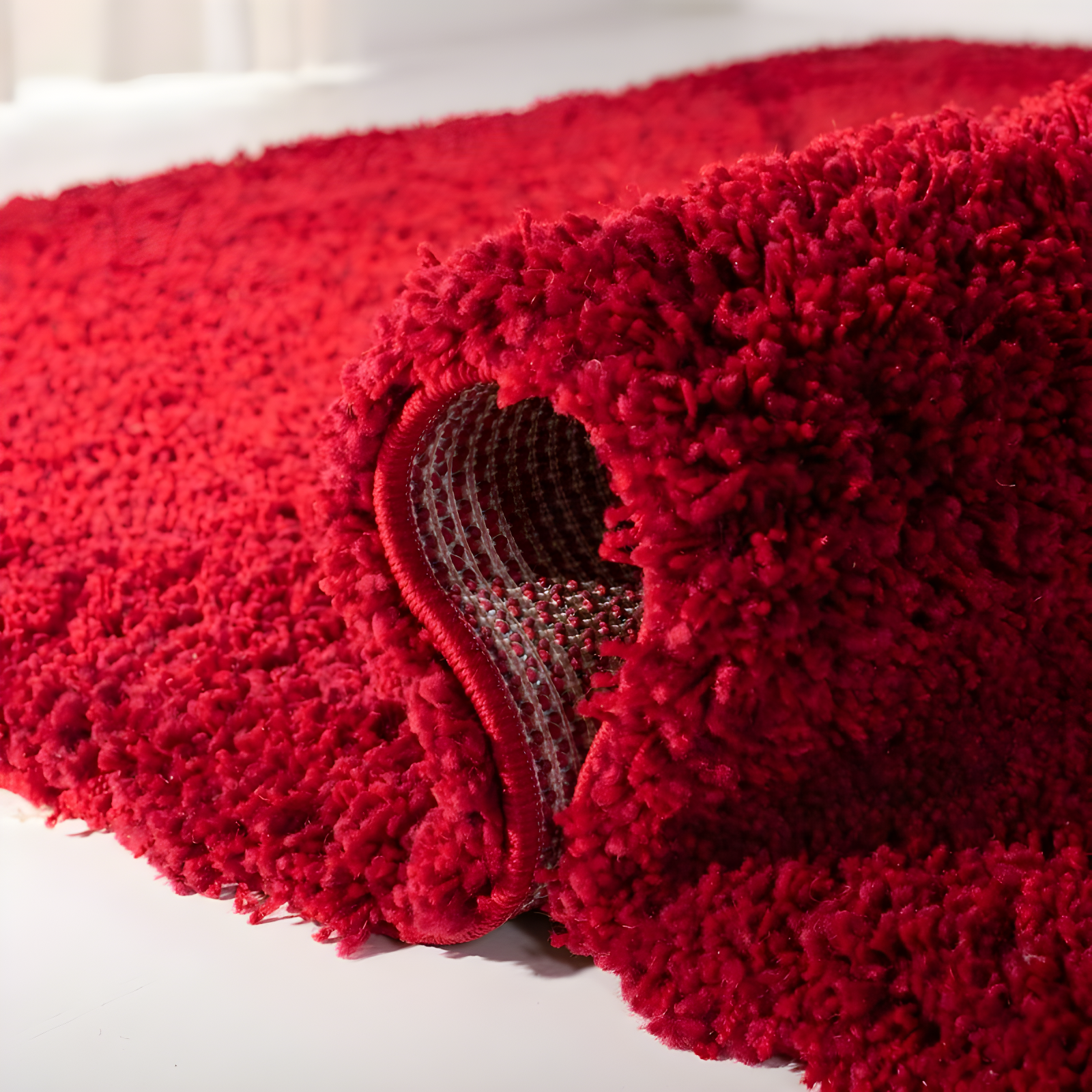 Shag SG151 Power Loomed Indoor Area Rug - Red - 5'3"x7'6" - Safavieh.