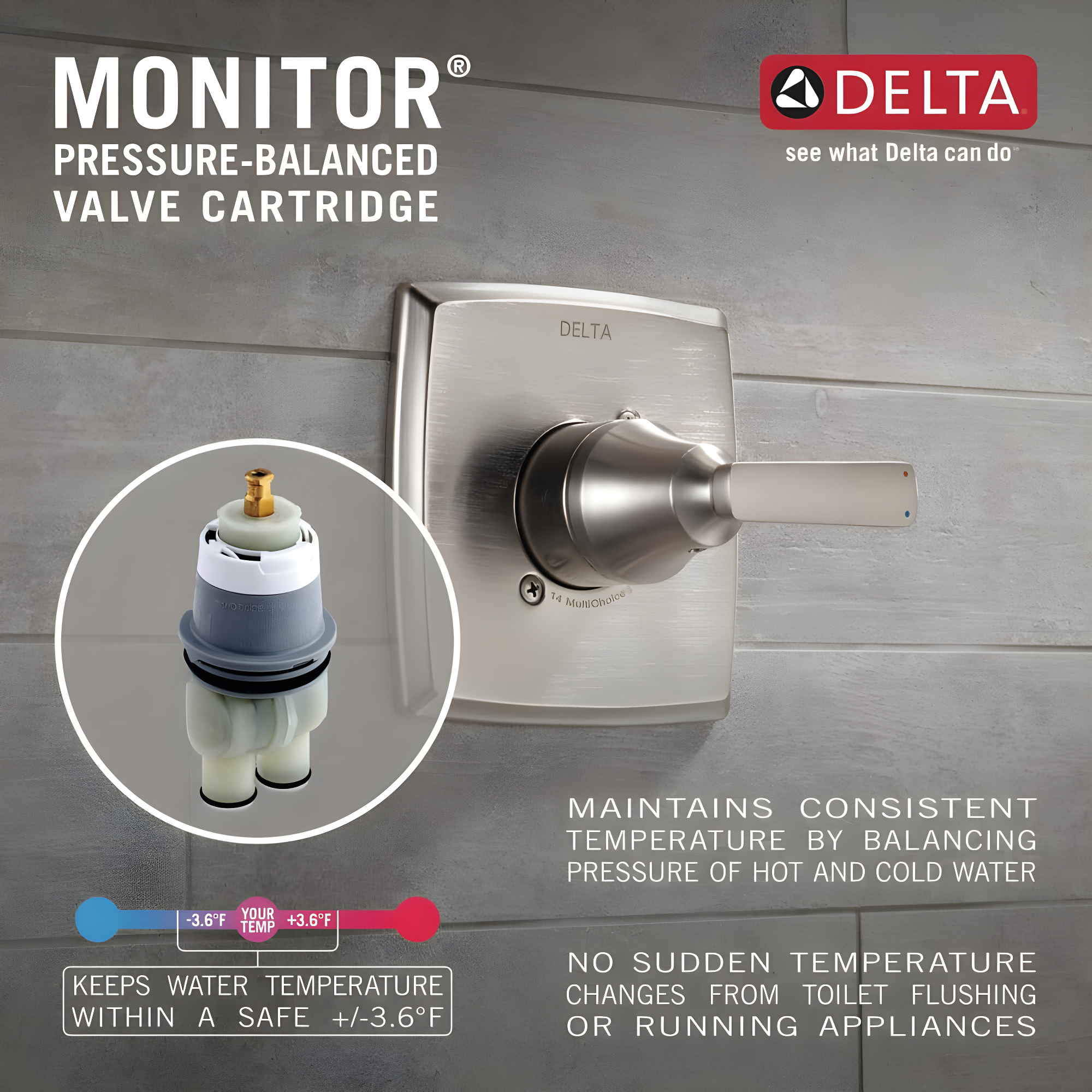 Modern Raincan Square Single-Function Shower Faucet Set, Valve Trim Kit, Rainfall Shower Head