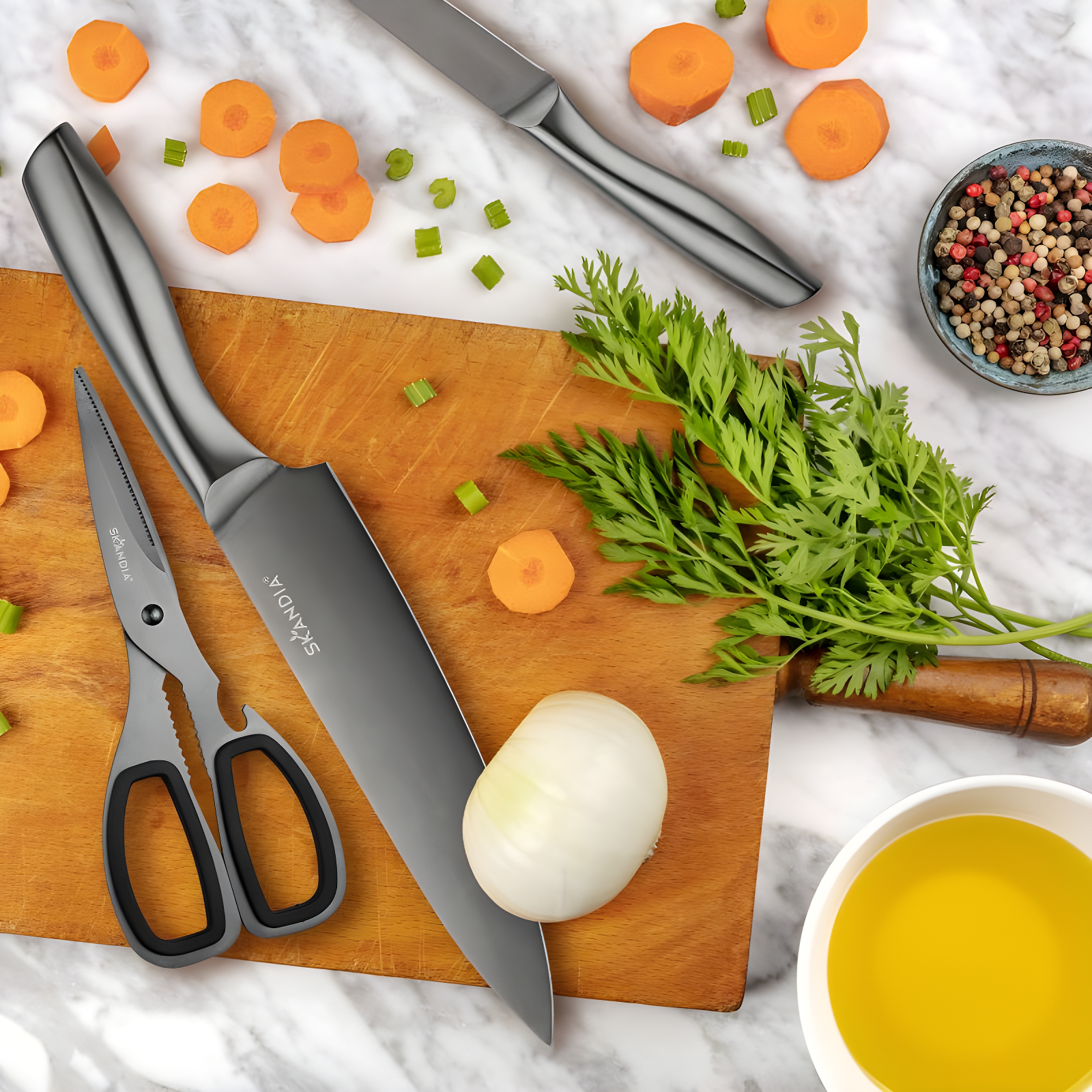 Skandia Hampton Forge Skandia Ashton - 12 Piece Knife Block Set