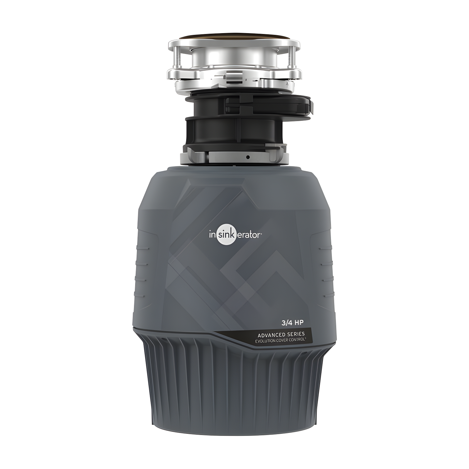 InSinkErator Evolution Cover Control 3/4 HP Garbage Disposal, Advanced Series Batch Feed Food Waste Disposer