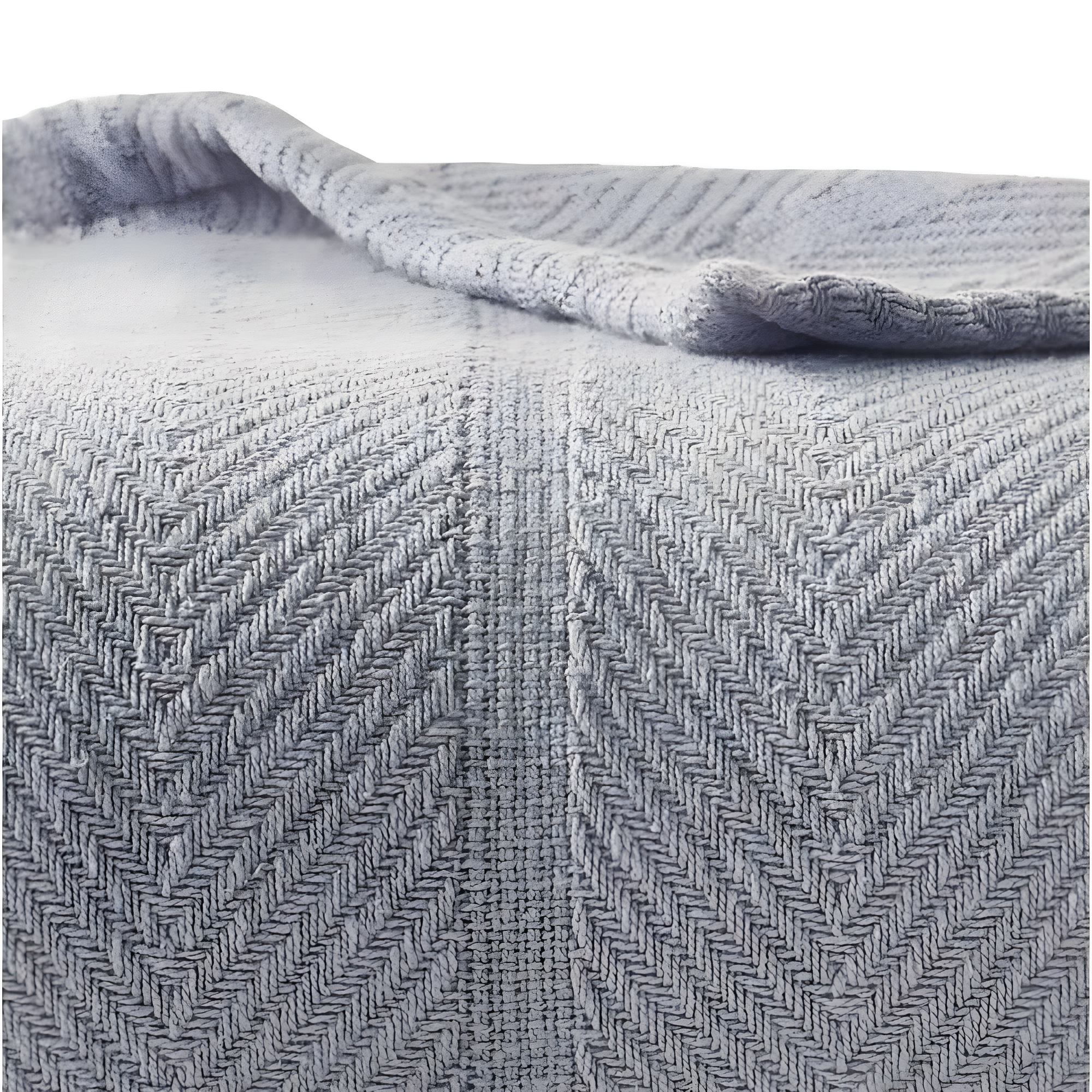Eddie Bauer Herringbone Cotton Reversible Blanket