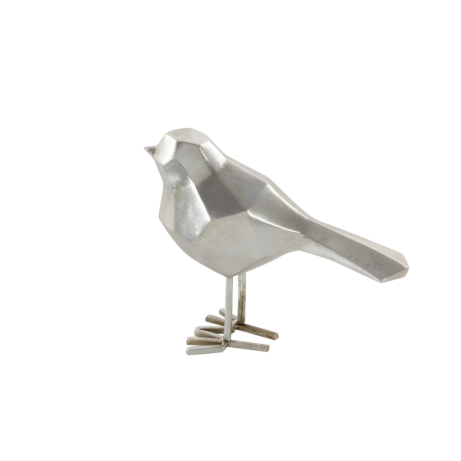 Polystone Bird Decorative Sculpture with Origami Accents