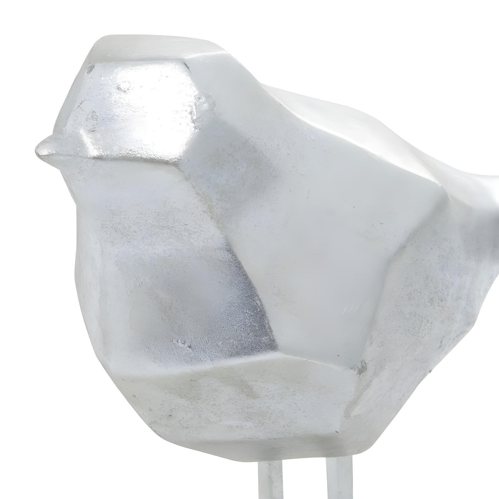 Polystone Bird Decorative Sculpture with Origami Accents