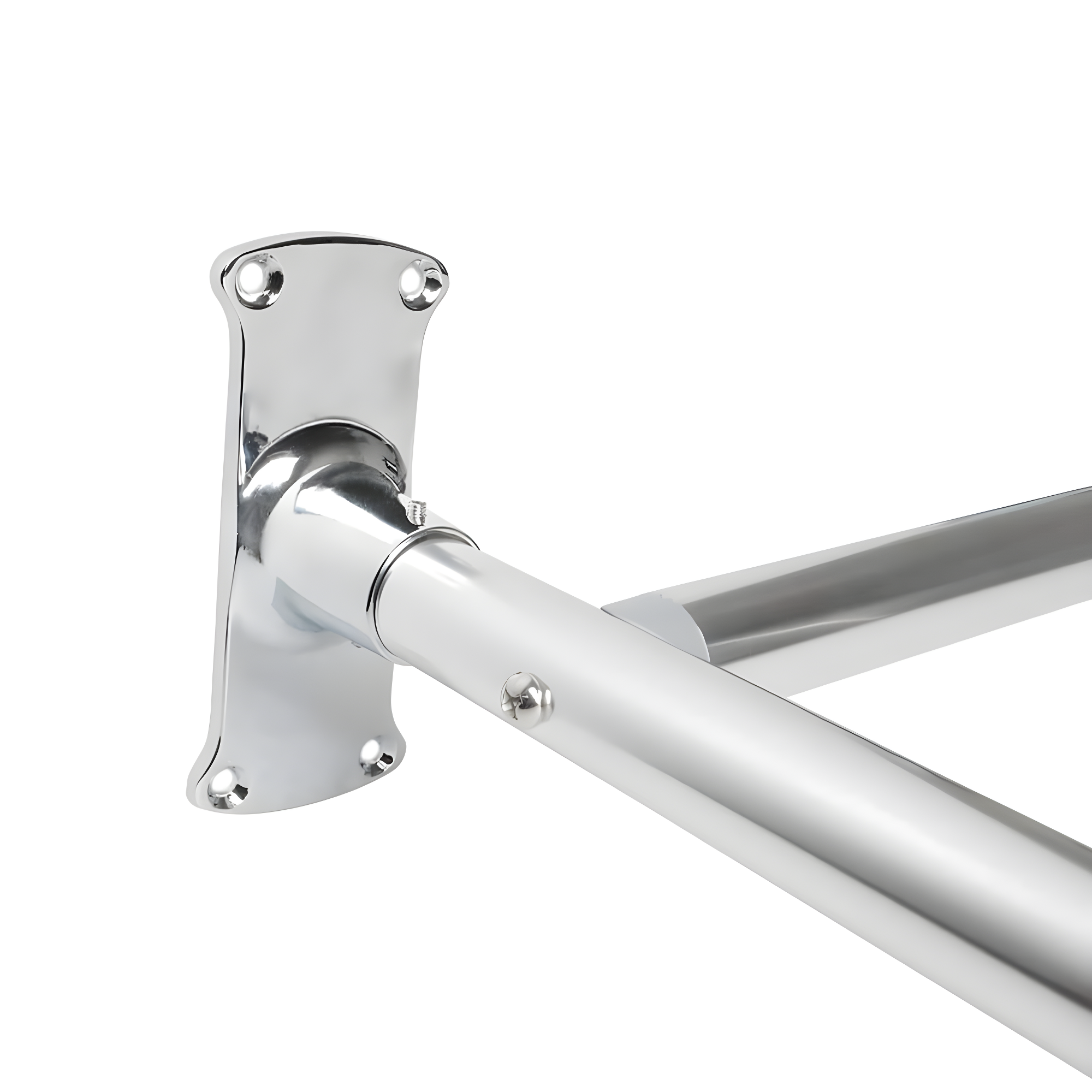 Utopia Alley Aluminum 61" D-Shape Fixed Shower Curtain Rod
