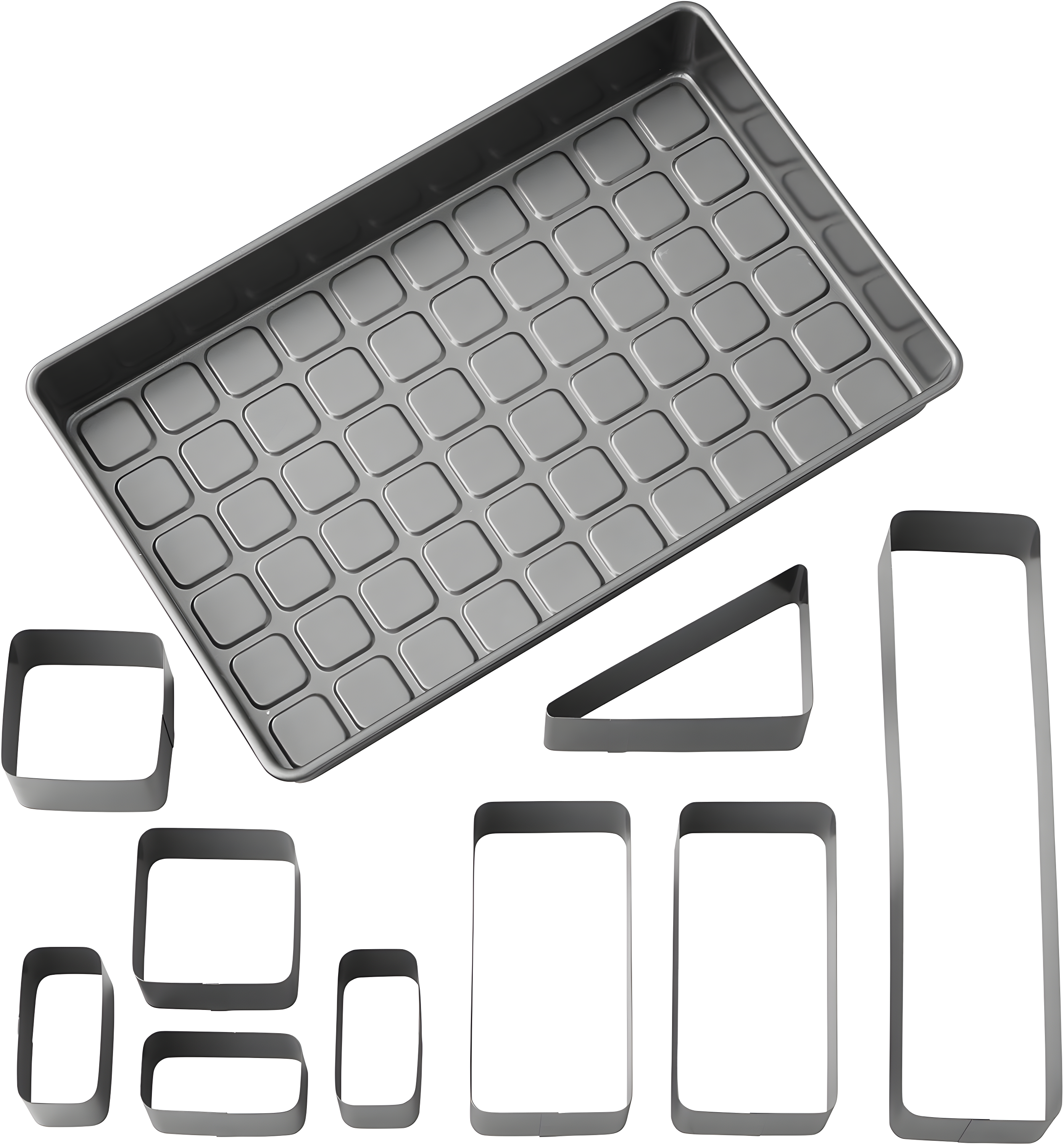 Wilton Countless Celebrations Non-Stick Rectangle 10 Piece Cake Pan Set