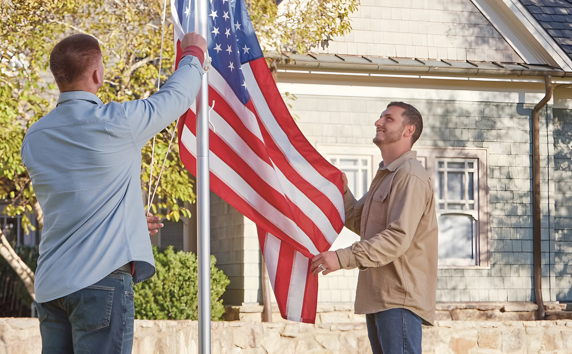 EZ-Pole EZC21 21 ft. Classic Sectional Flagpole Kit with Rope