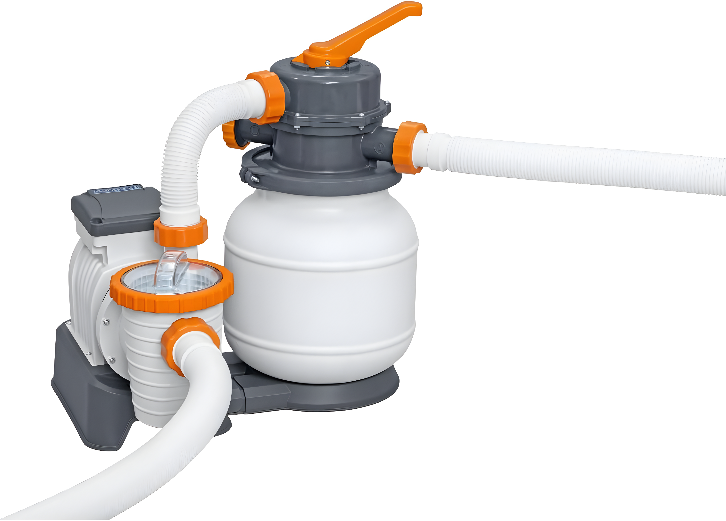 Bestway Hydrium 15' x 48" Steel Wall Above Ground Swimming Pool Set, Gray