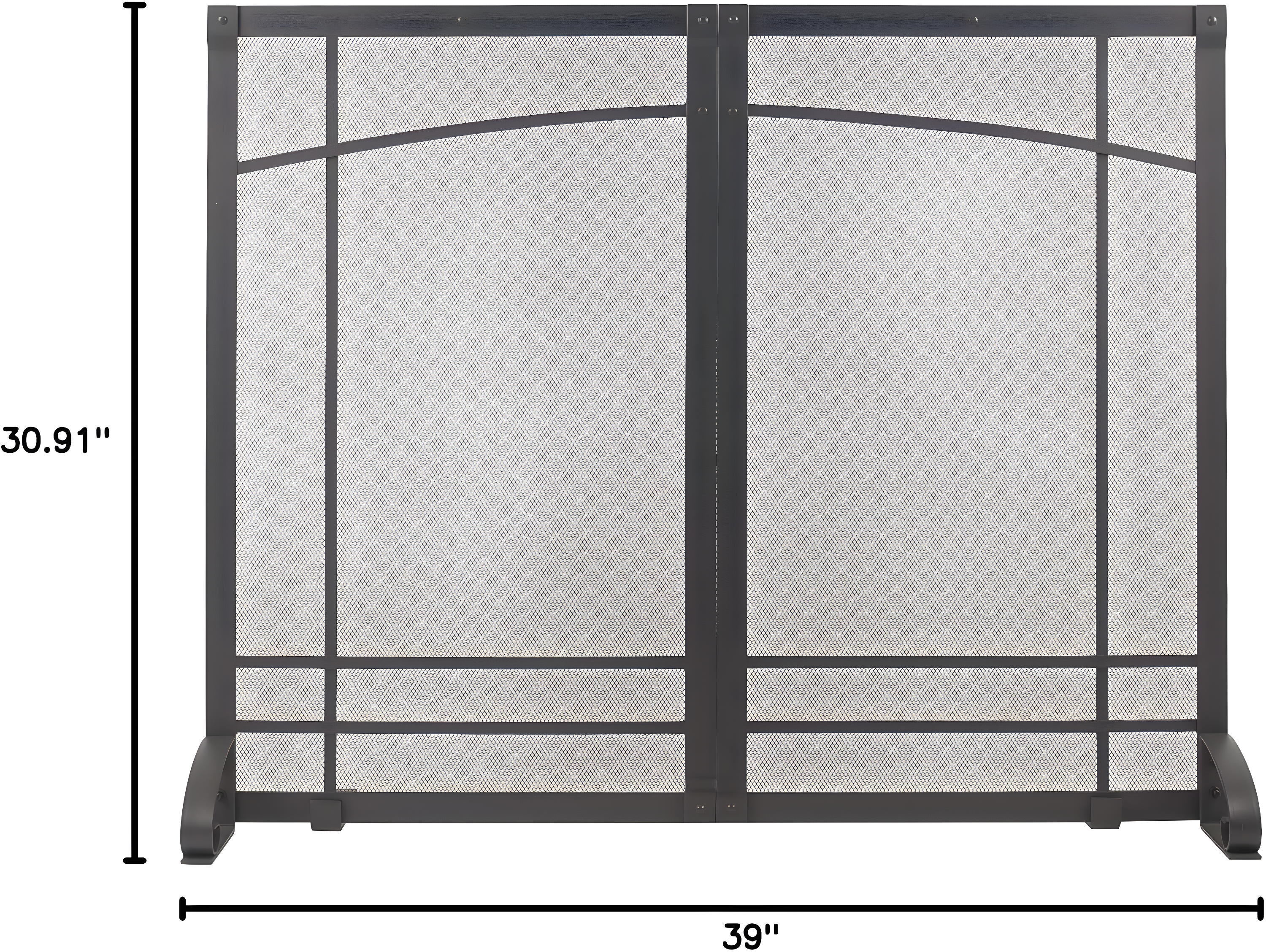Pleasant Hearth FA811S Amherst Steel Fireplace Screen