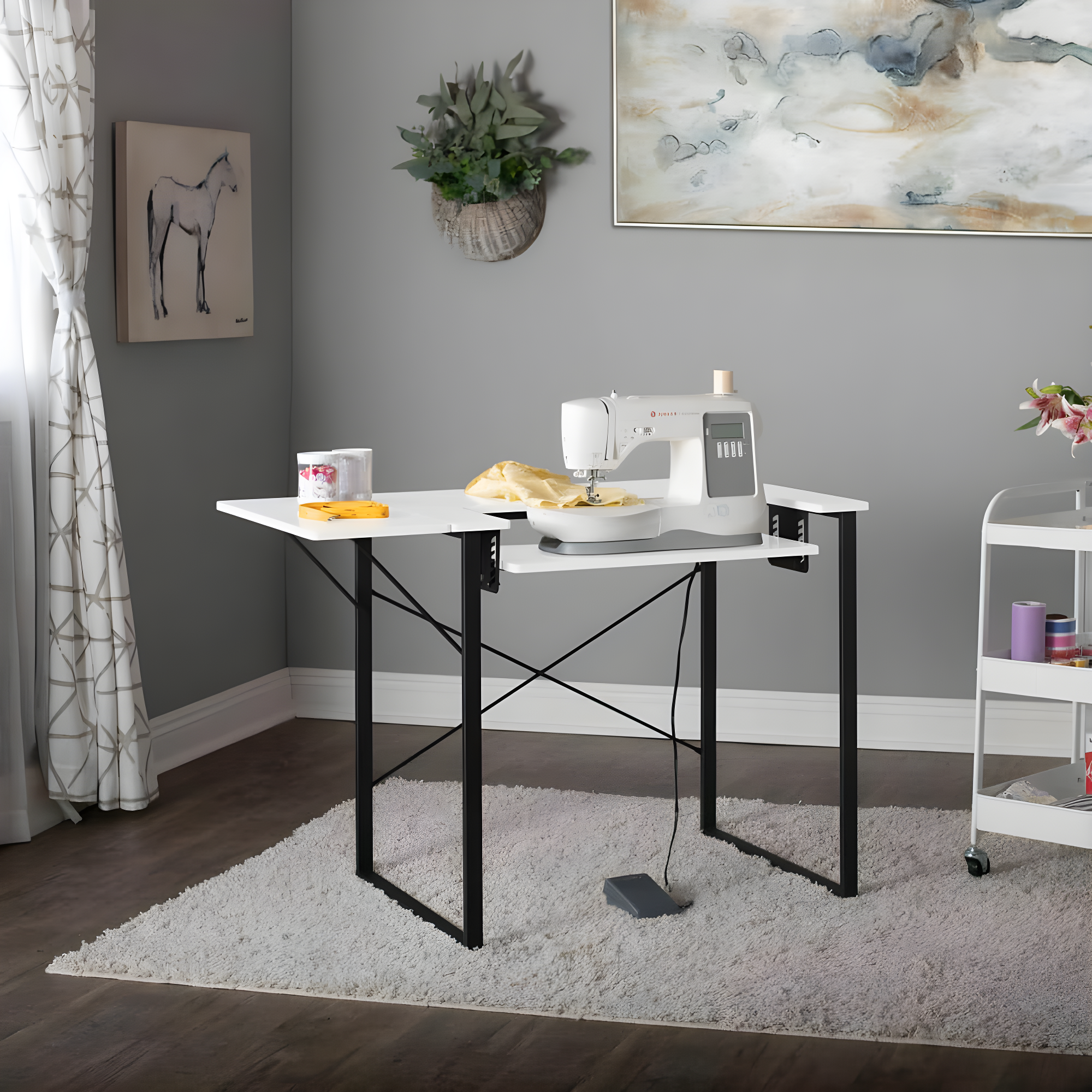 41'' x 23'' Sewing Table with Sewing Machine Platform