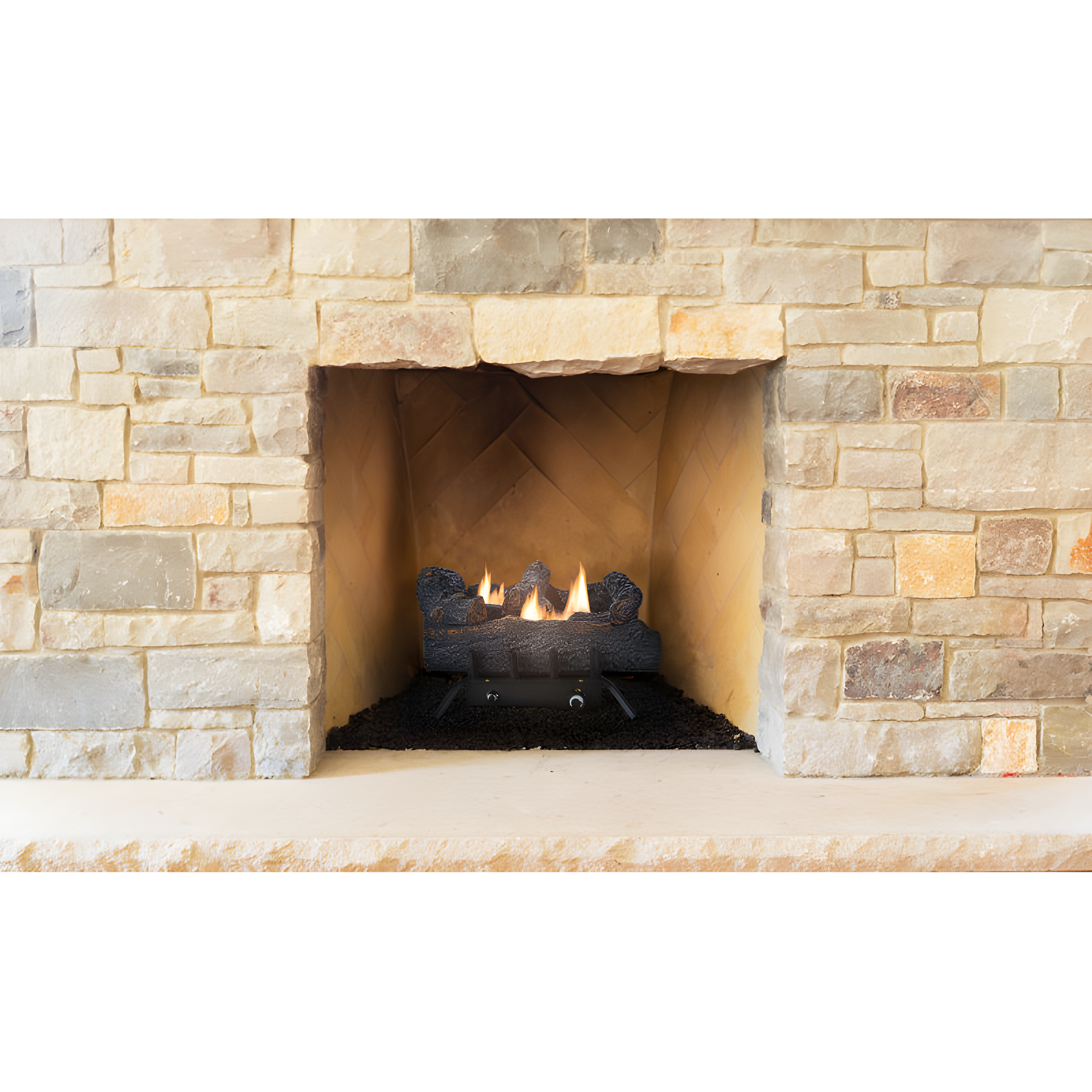 Pleasant Hearth Southern Oak Vent Free Gas Log Set 30,000 BTU's