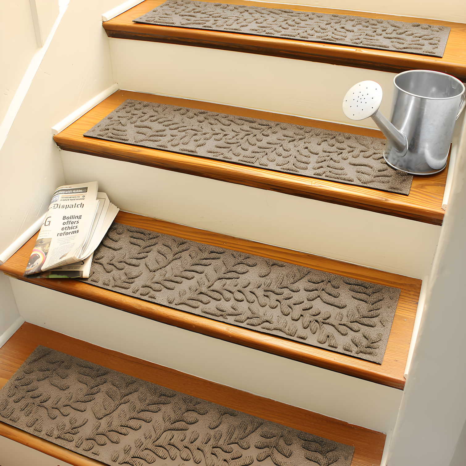 WaterHog Boxwood 8.5" x 30" Indoor Outdoor Stair Treads