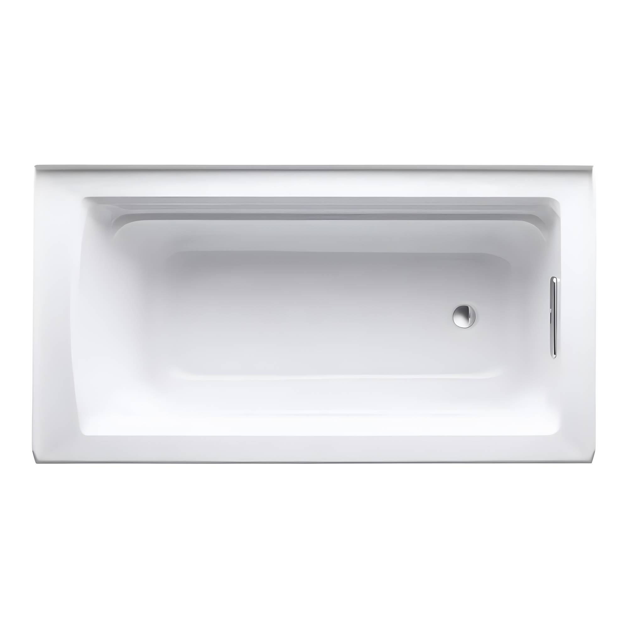 Archer® 60" x 32" Acrylic Alcove Soaking Bathtub with Comfort Depth
