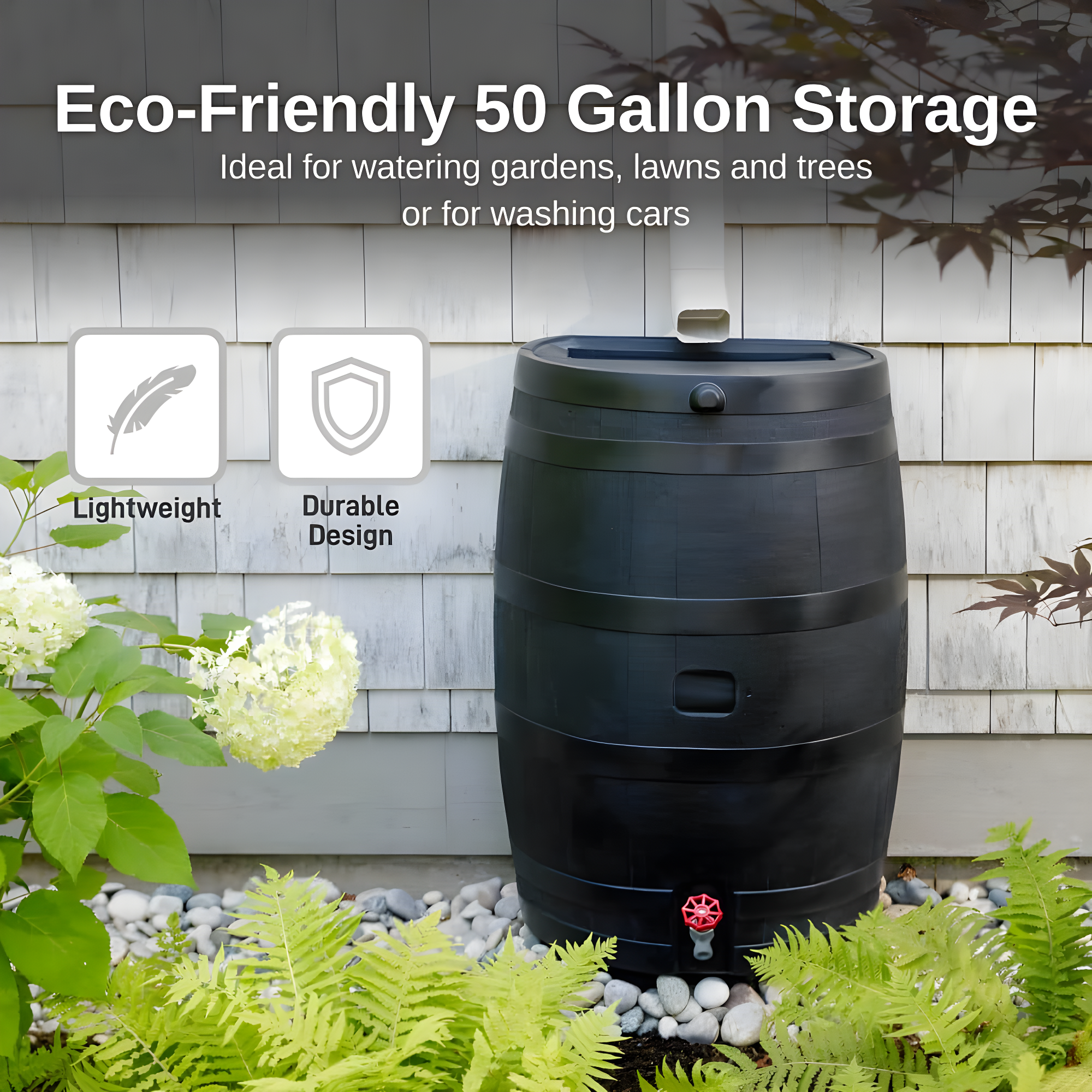 RTS Companies RTS Home Accents 50 Gallon Eco Rain Barrel