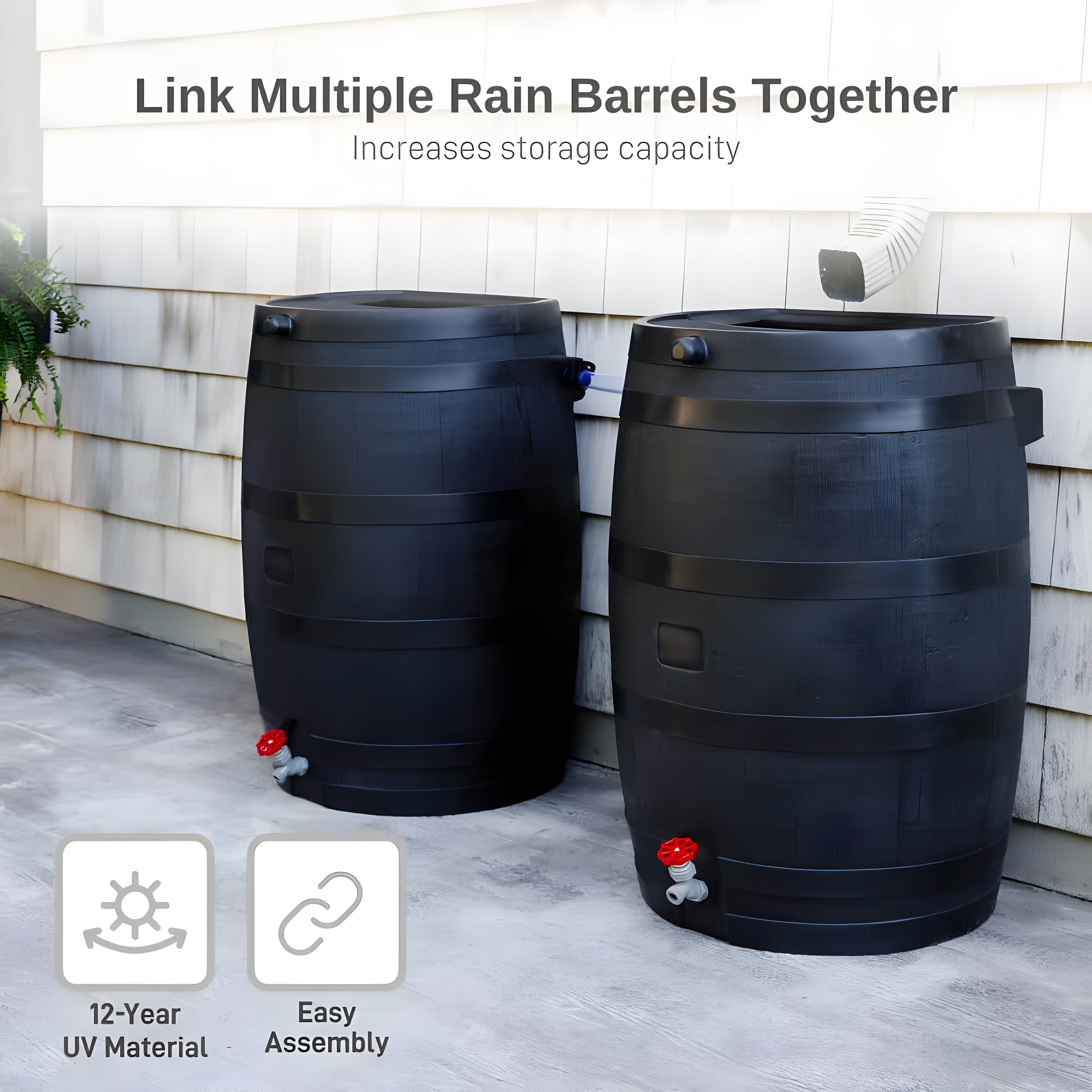 RTS Companies RTS Home Accents 50 Gallon Eco Rain Barrel