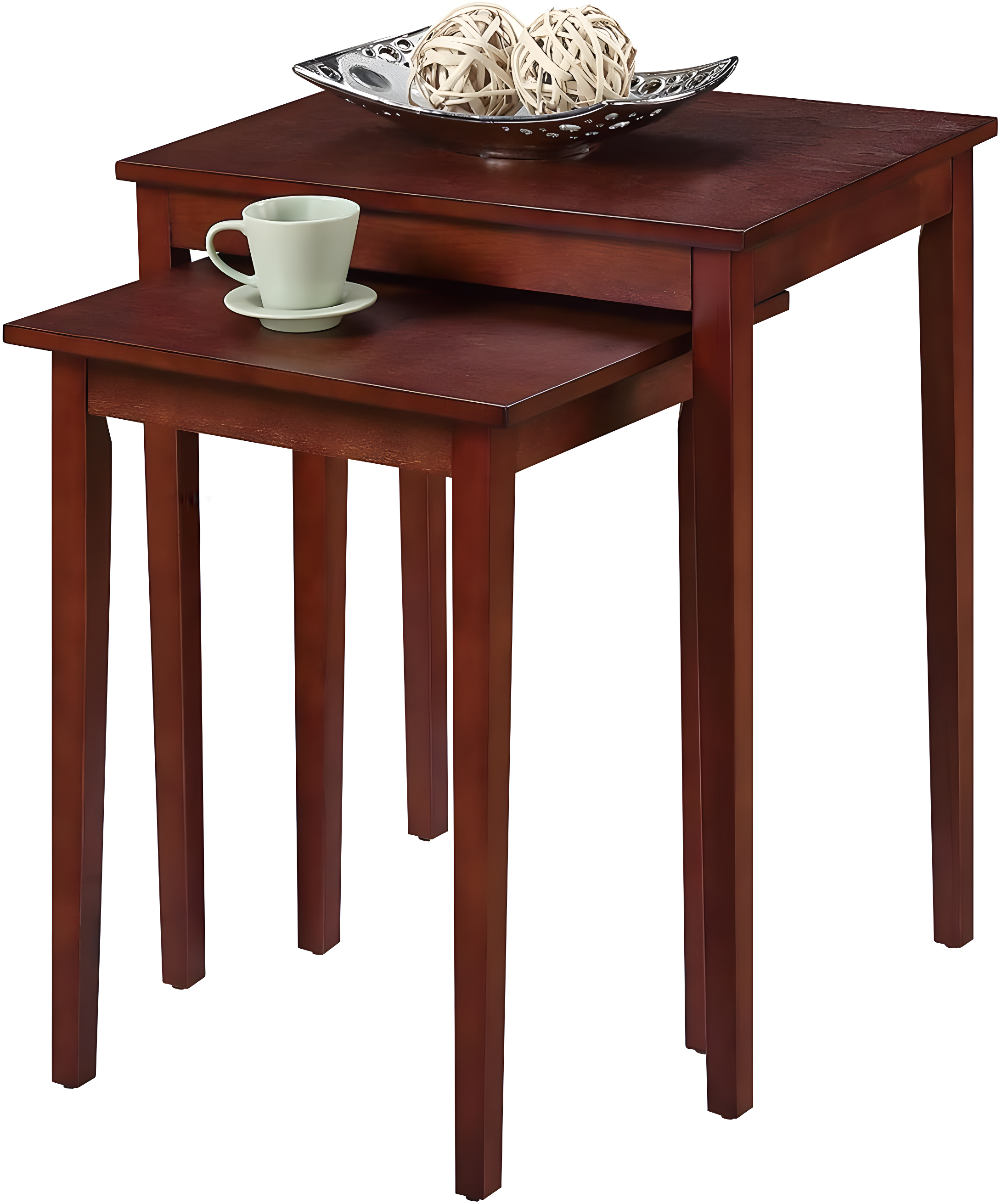 Convenience Concepts American Heritage Nesting End Tables, Mahogany