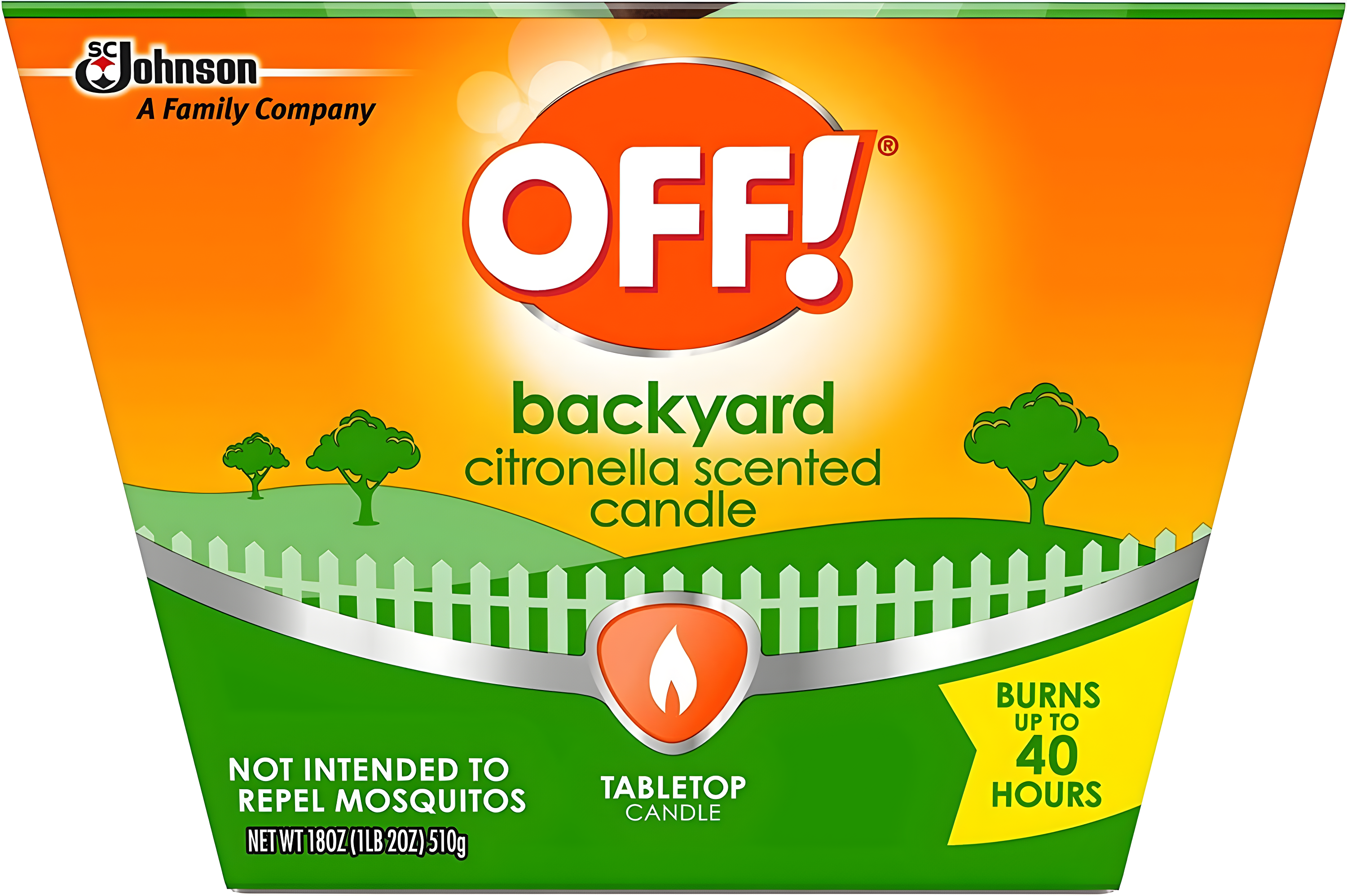 OFF! 18oz Citronella Candle Outdoor Bug Deterrent Mosquito Candle - 18oz