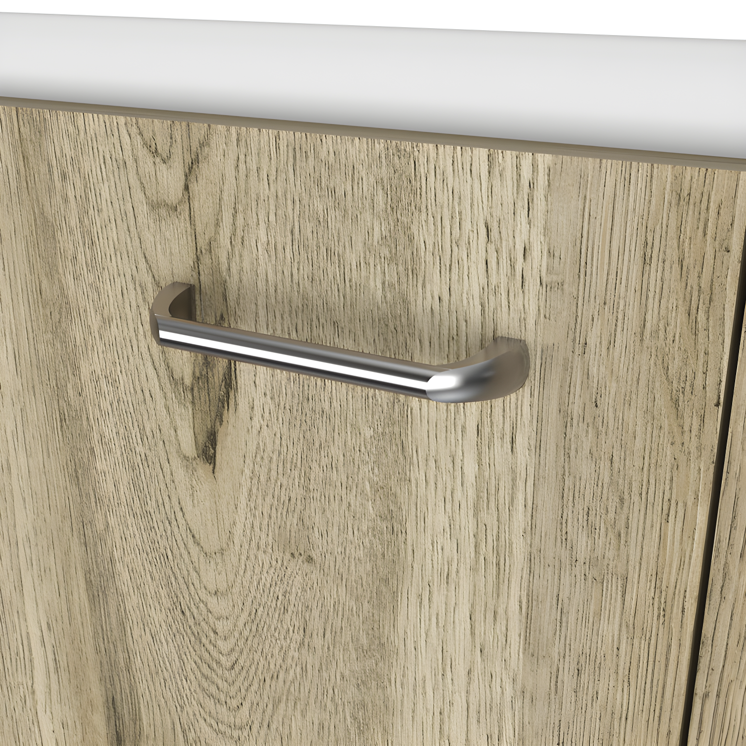 TUHOME Napoles Utility Sink Cabinet With Integrated Steel Sink