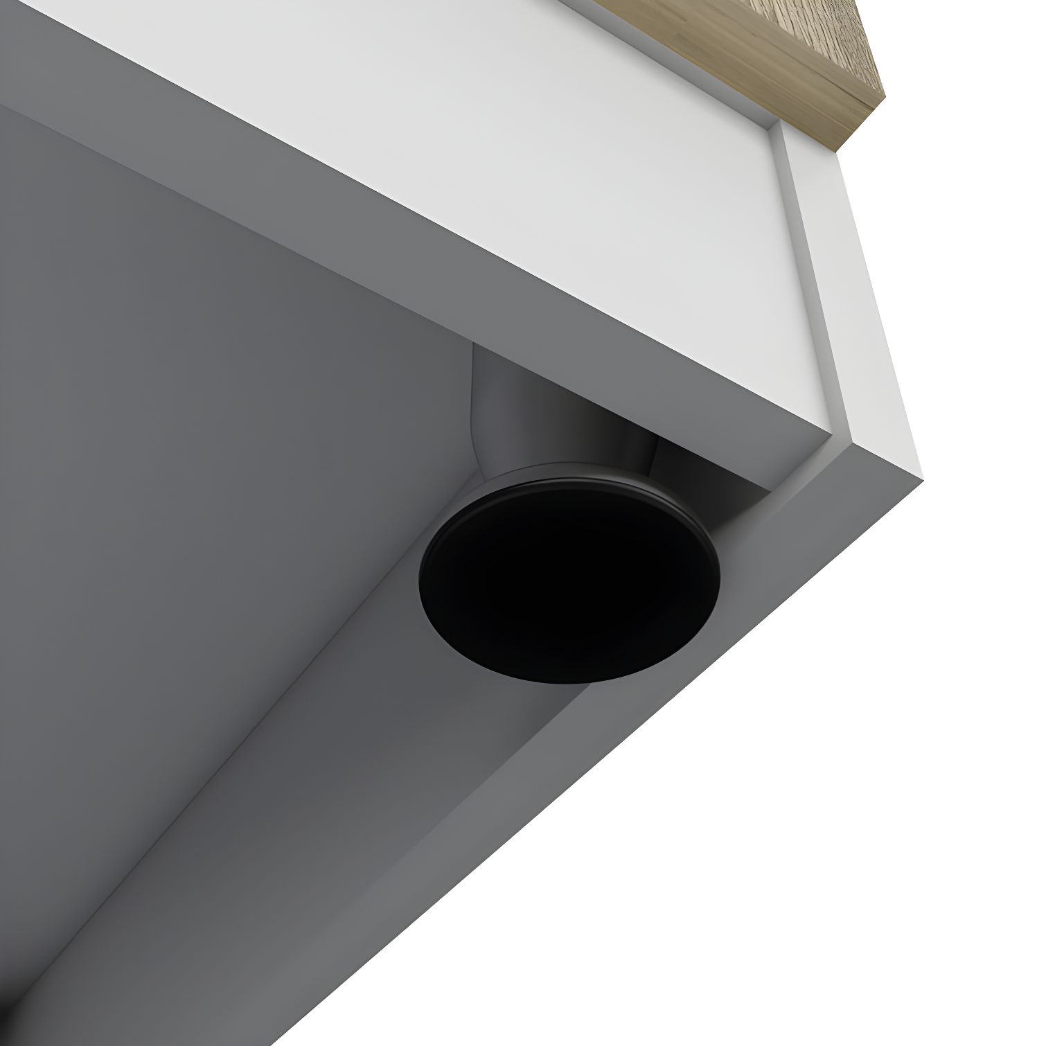 TUHOME Napoles Utility Sink Cabinet With Integrated Steel Sink