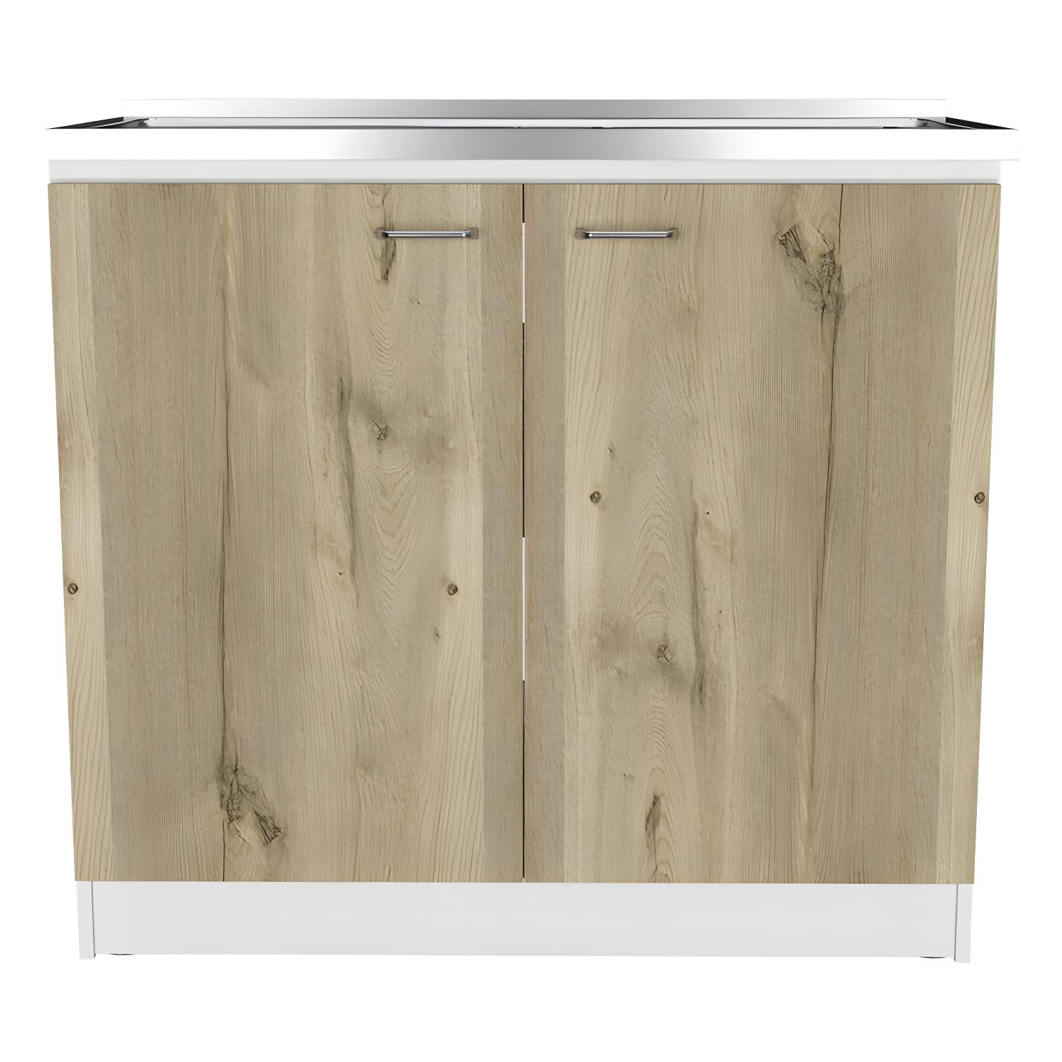 TUHOME Napoles Utility Sink Cabinet With Integrated Steel Sink