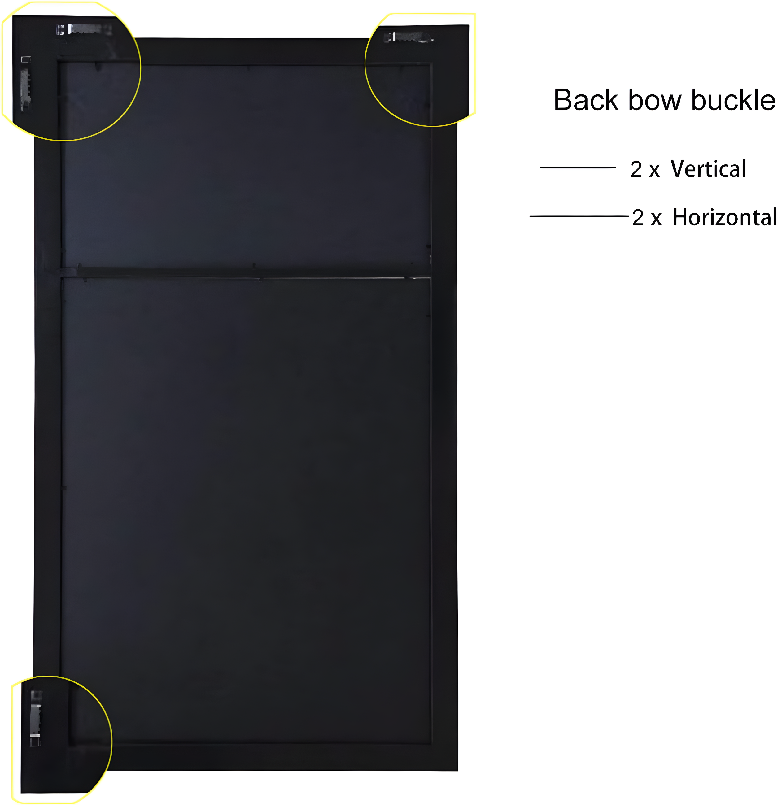 Adeco Trading Black Solid + Manufactured Wood Picture Frame