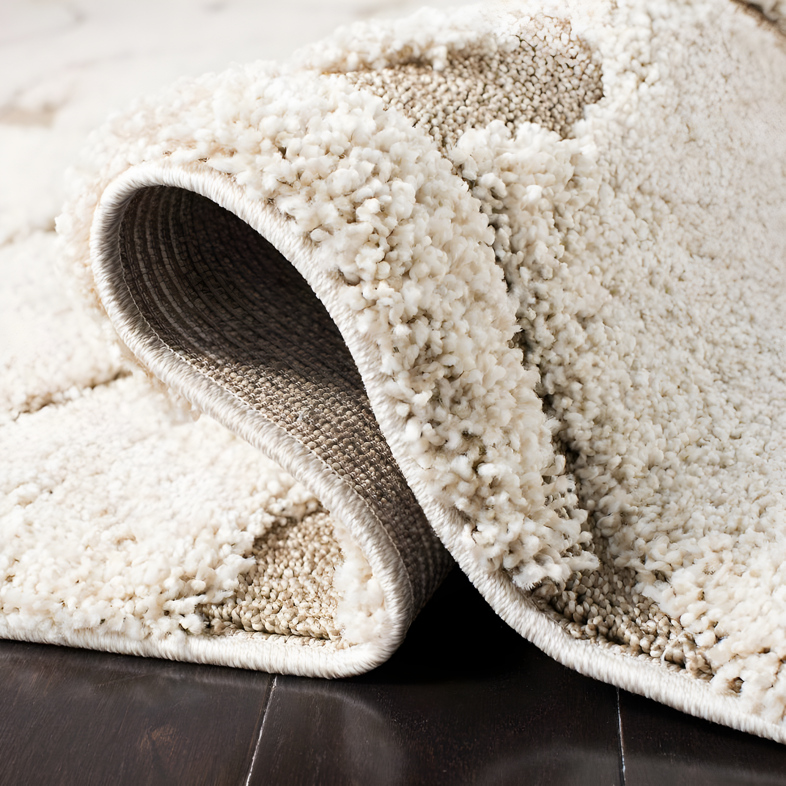 Florida Shag SG455 Power Loomed Indoor Area Rug - Cream/Beige - 4'x6' - Safavieh.