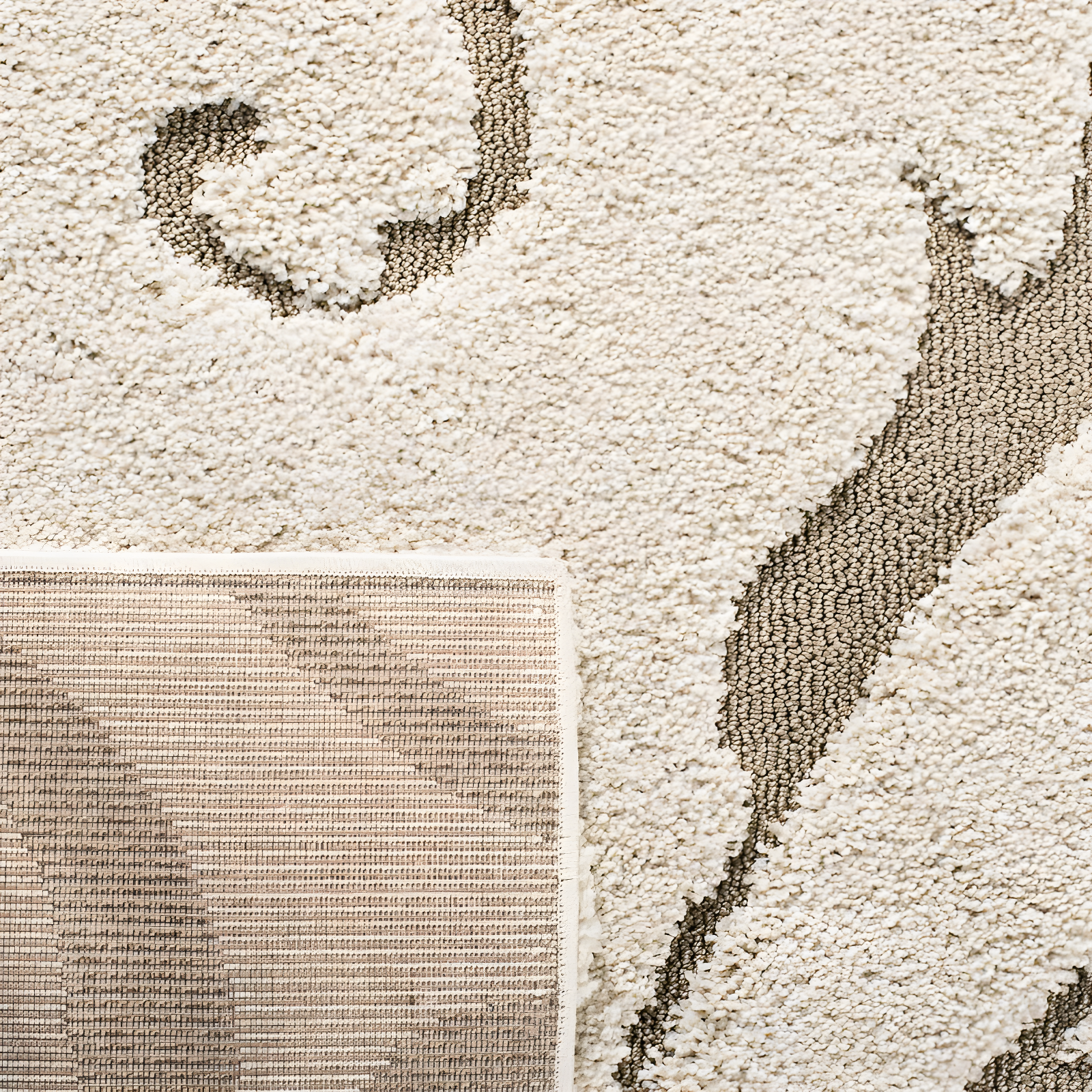 Florida Shag SG455 Power Loomed Indoor Area Rug - Cream/Beige - 4'x6' - Safavieh.