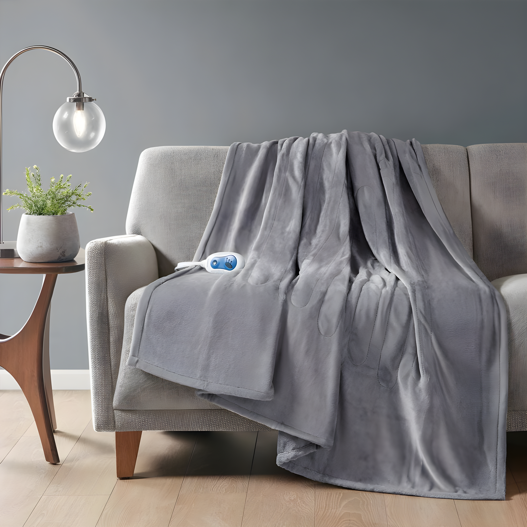 Beautyrest Heated Plush Oversized Throw