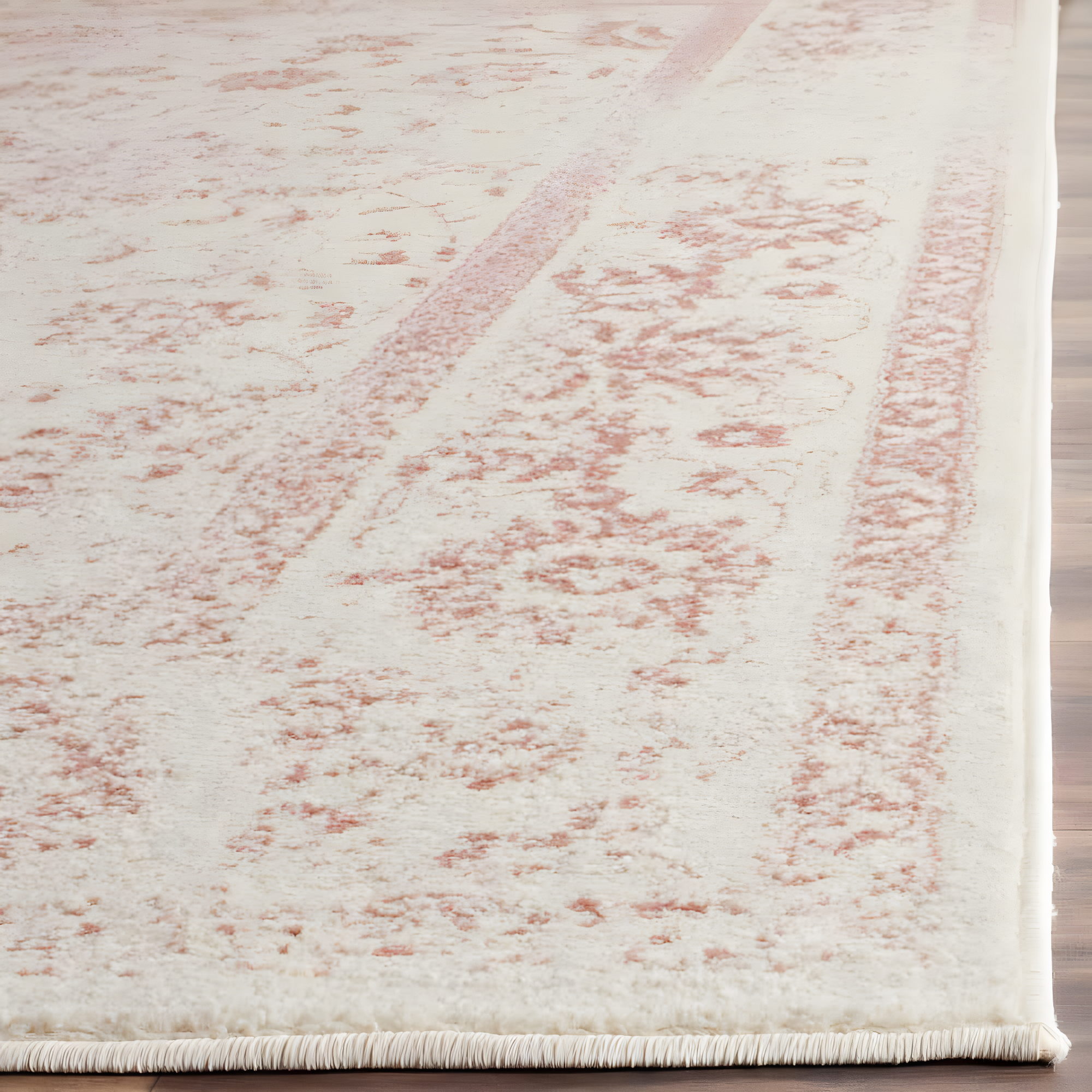 Adirondack ADR109 Machine Made Indoor Area Rug - Ivory/Rose - 8'x10' - Safavieh