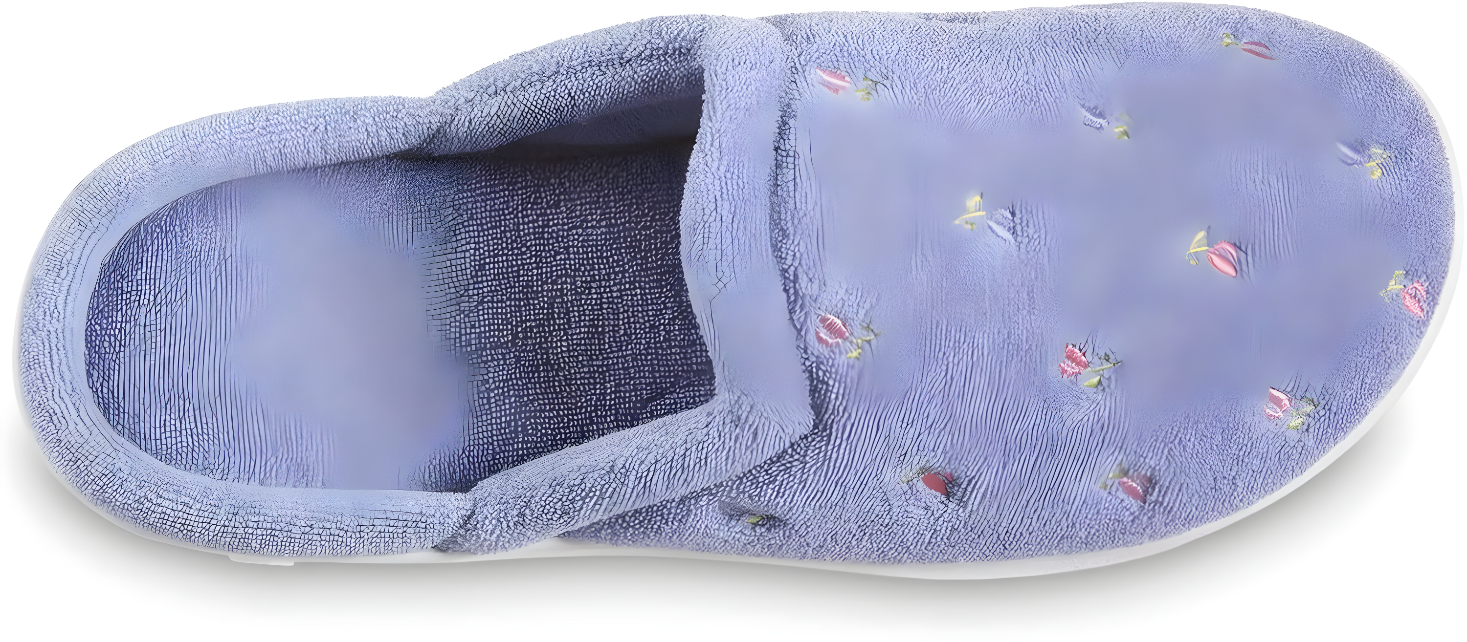 isotoner Women's Classic Terry Clog Slippers Slip on, Periwinkle, 5.5-6
