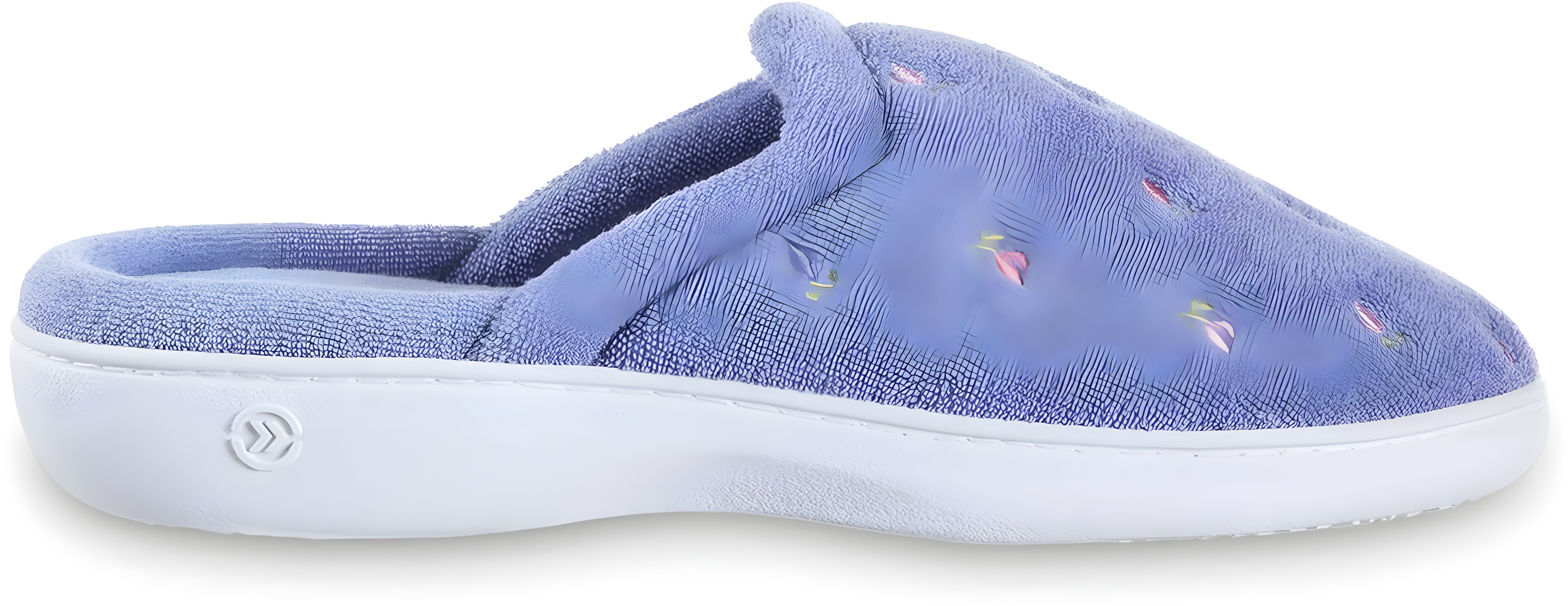 isotoner Women's Classic Terry Clog Slippers Slip on, Periwinkle, 5.5-6
