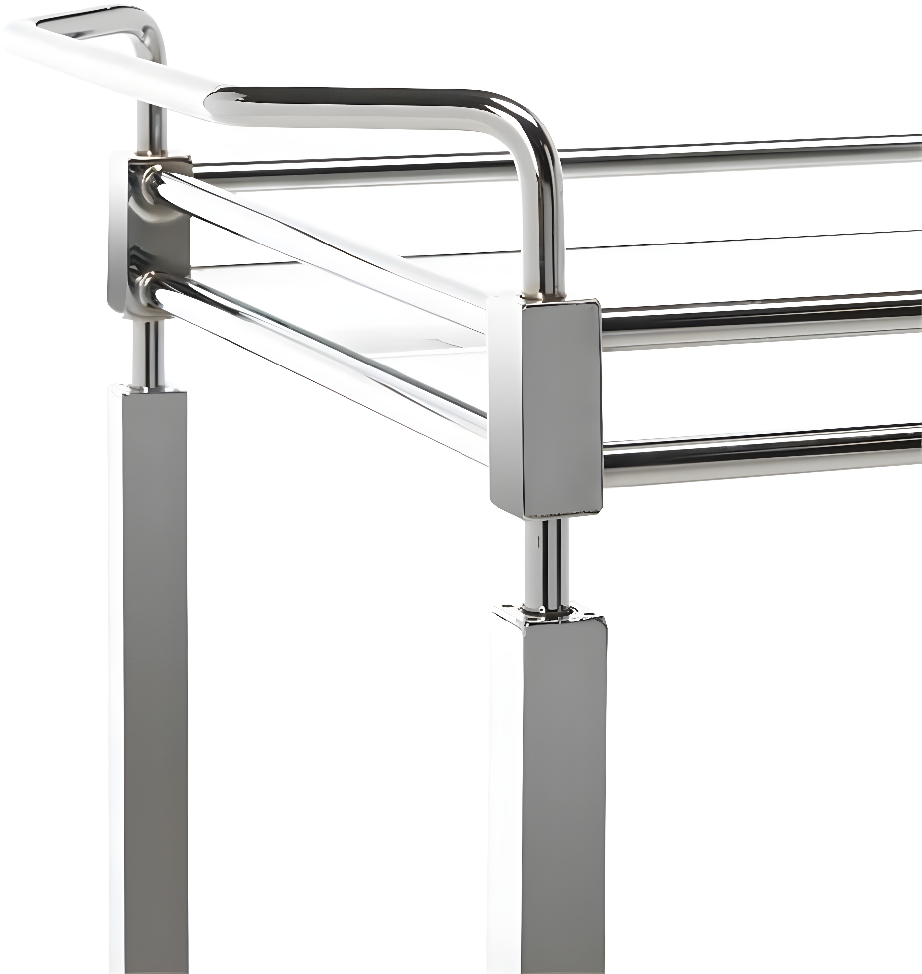 Ingrid 2 Tier Bar Cart - BCT8000A - Chrome/Glass - Safavieh