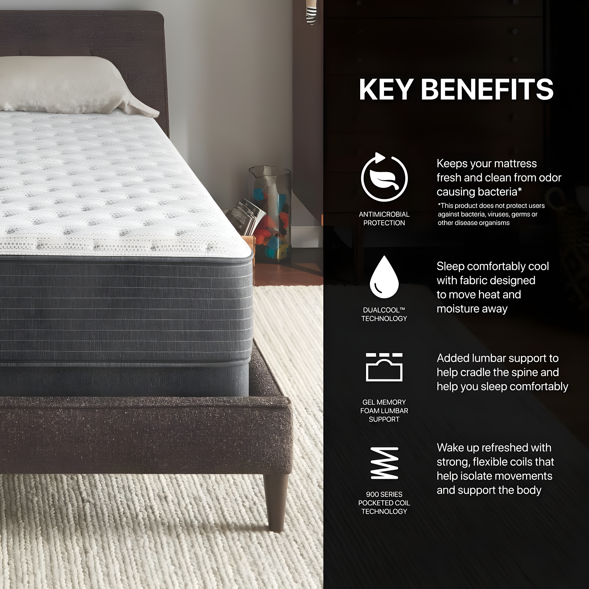 Beautyrest Silver BRS900 Medium Firm 12" Innerspring Mattress