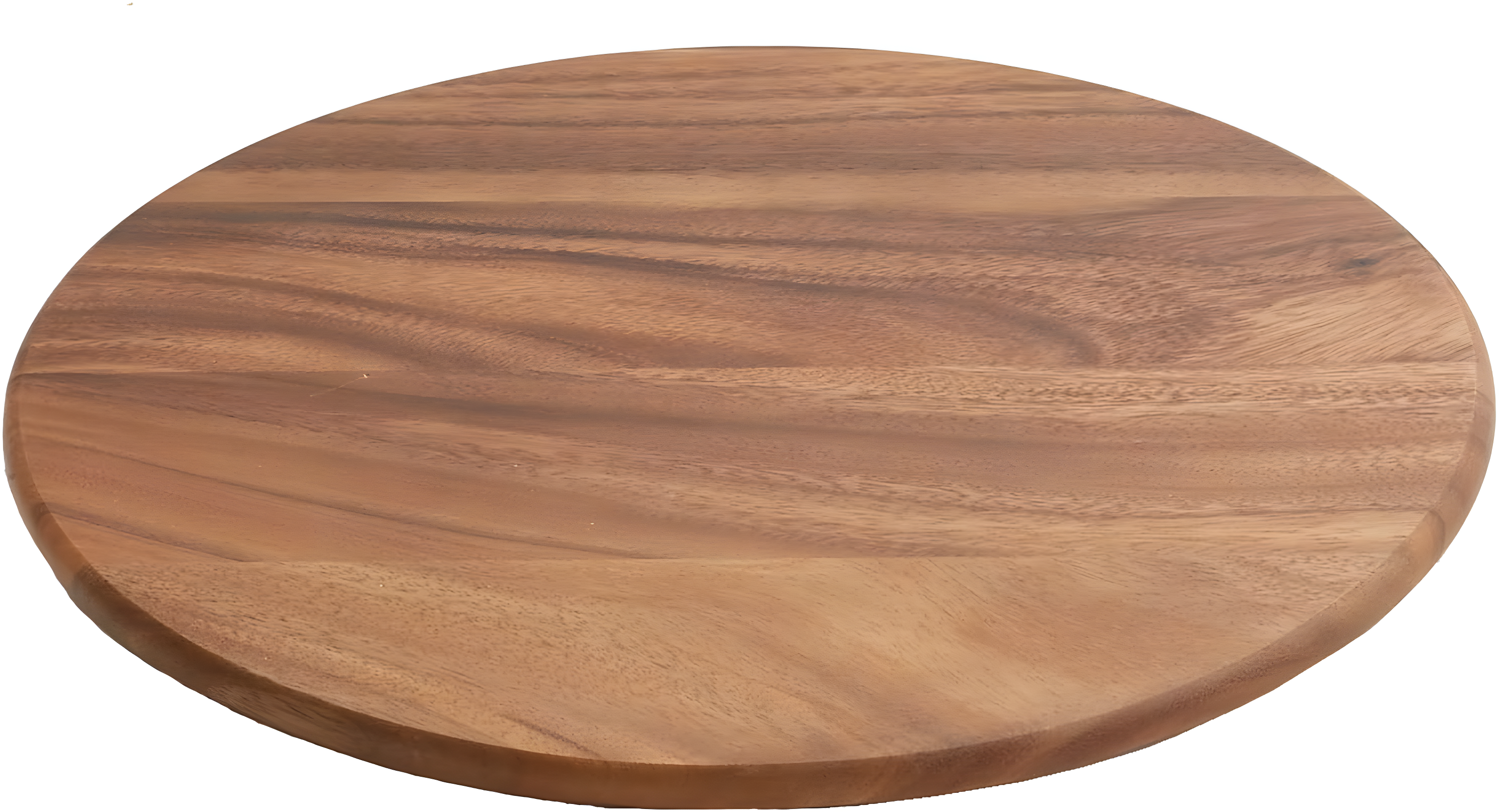 Woodard & Charles Acacia Wood Lazy Susan Tray with Stainless Steel Ball Bearing Mechanism, 16-Inch