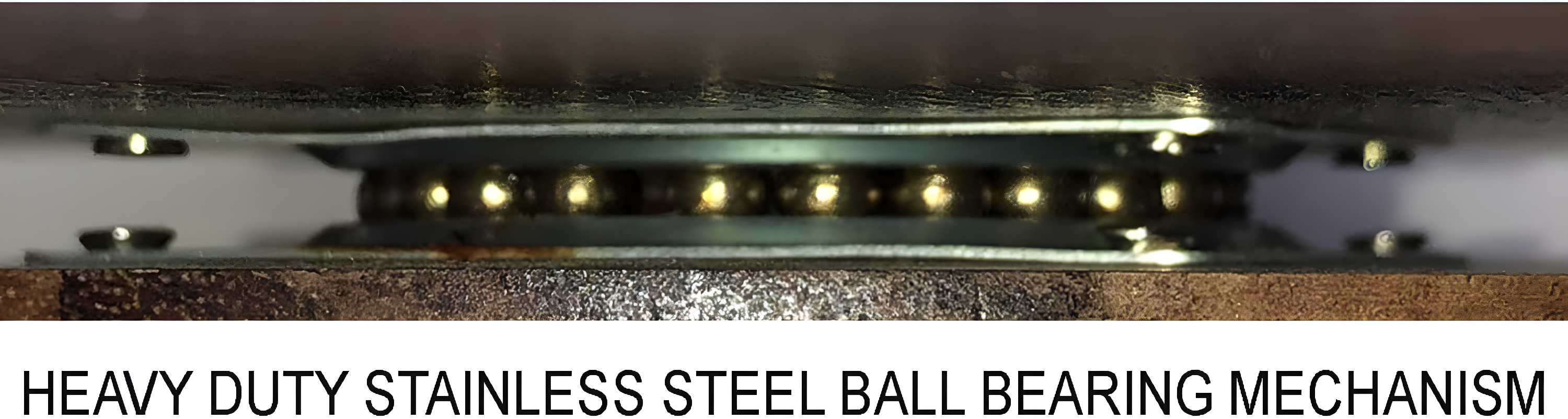 Woodard & Charles Acacia Wood Lazy Susan Tray with Stainless Steel Ball Bearing Mechanism, 16-Inch