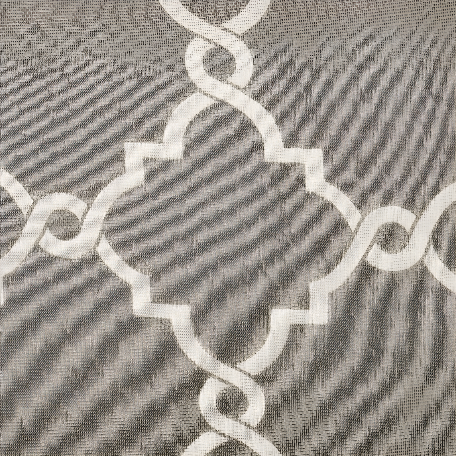 Madison Park Fretwork Print Grommet Top Single Window Curtain Panel