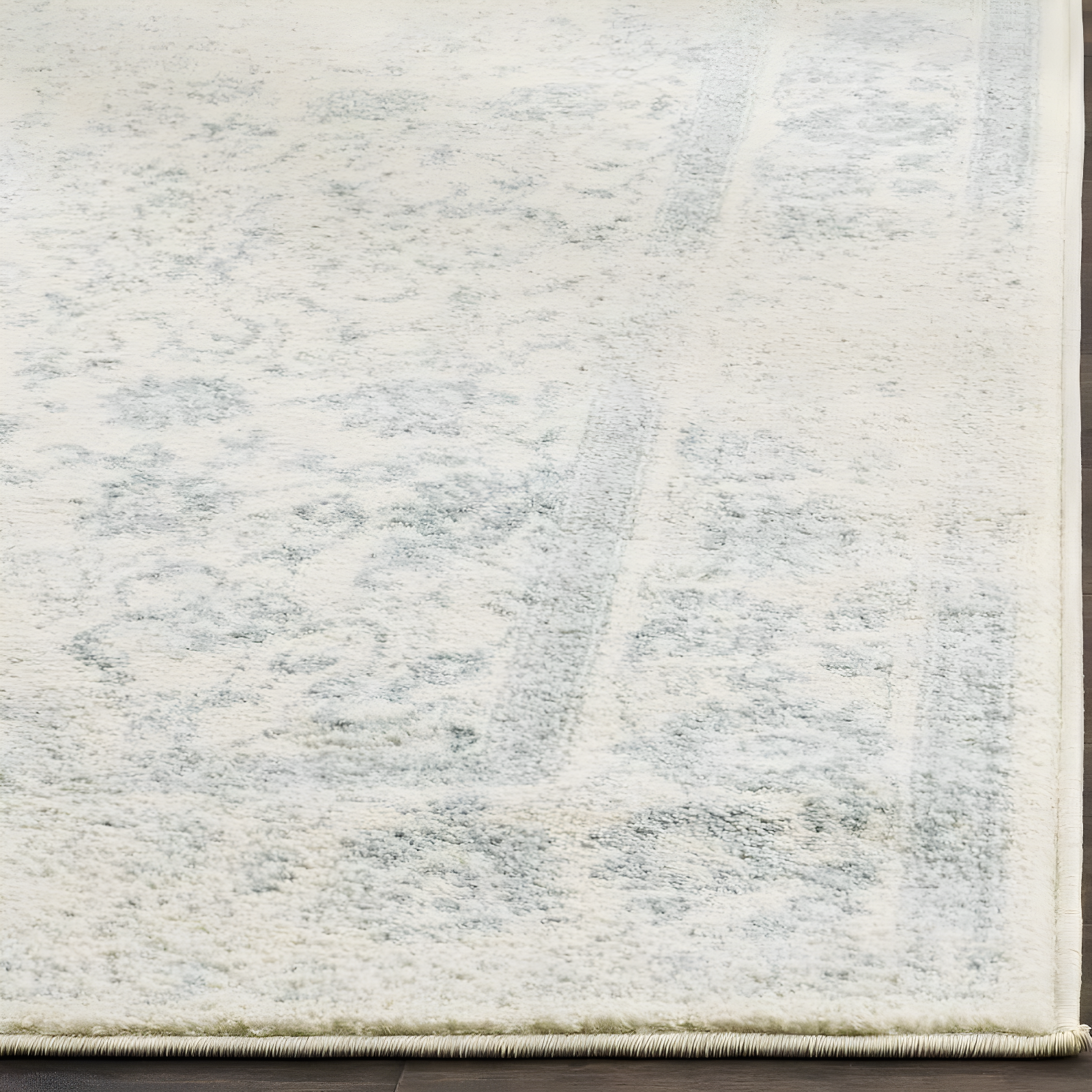 Adirondack ADR109 Machine Made Indoor Area Rug - Ivory/Slate - 6'x9' - Safavieh