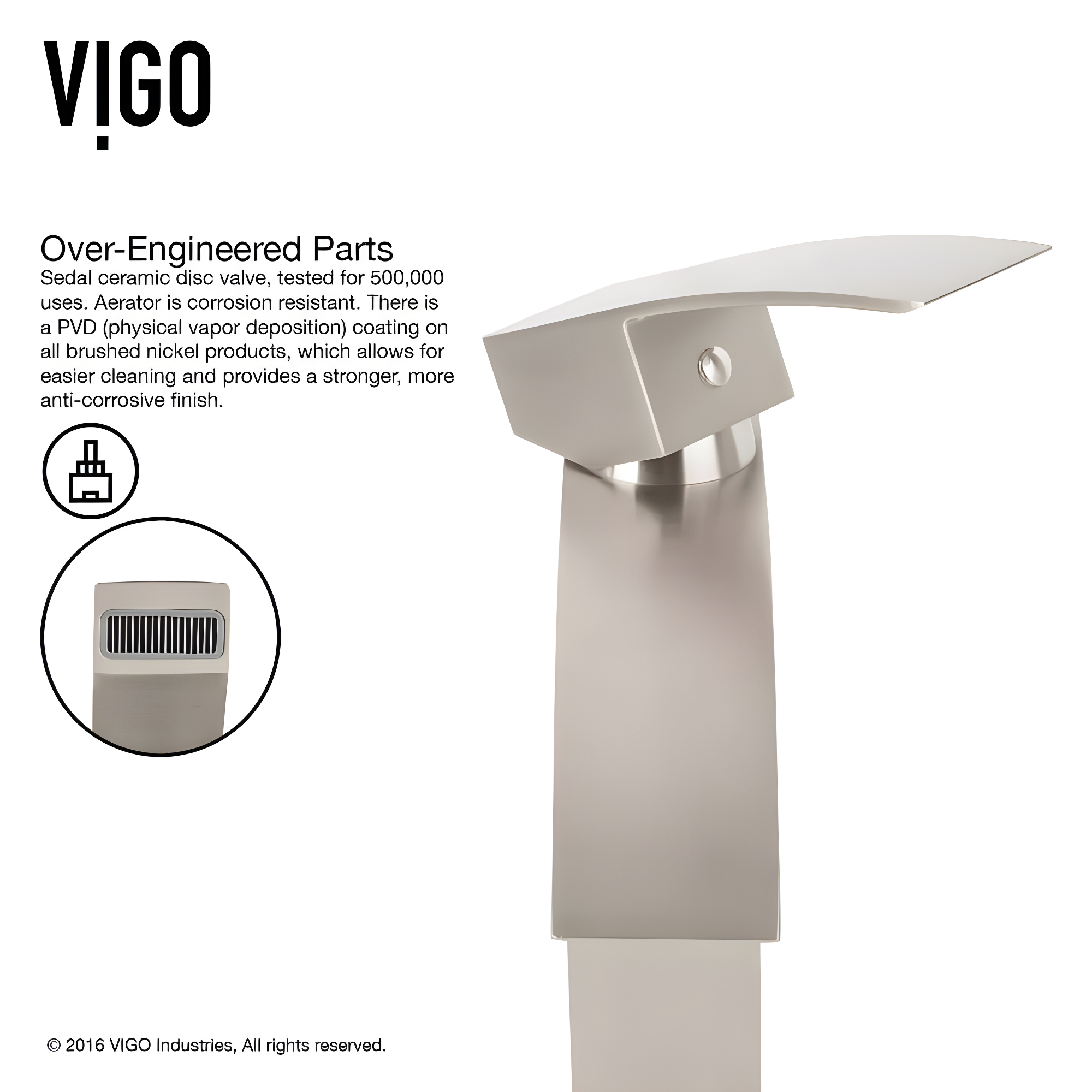 Satro 7" H Single Handle Single Hole Bathroom Faucet