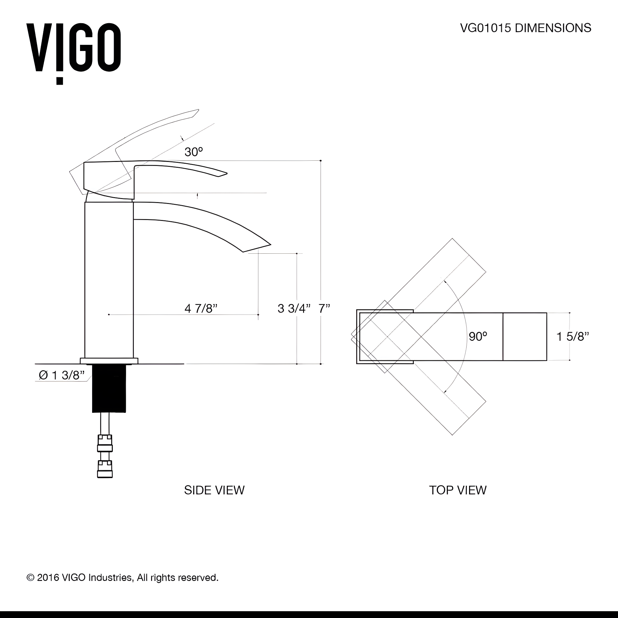 Satro 7" H Single Handle Single Hole Bathroom Faucet