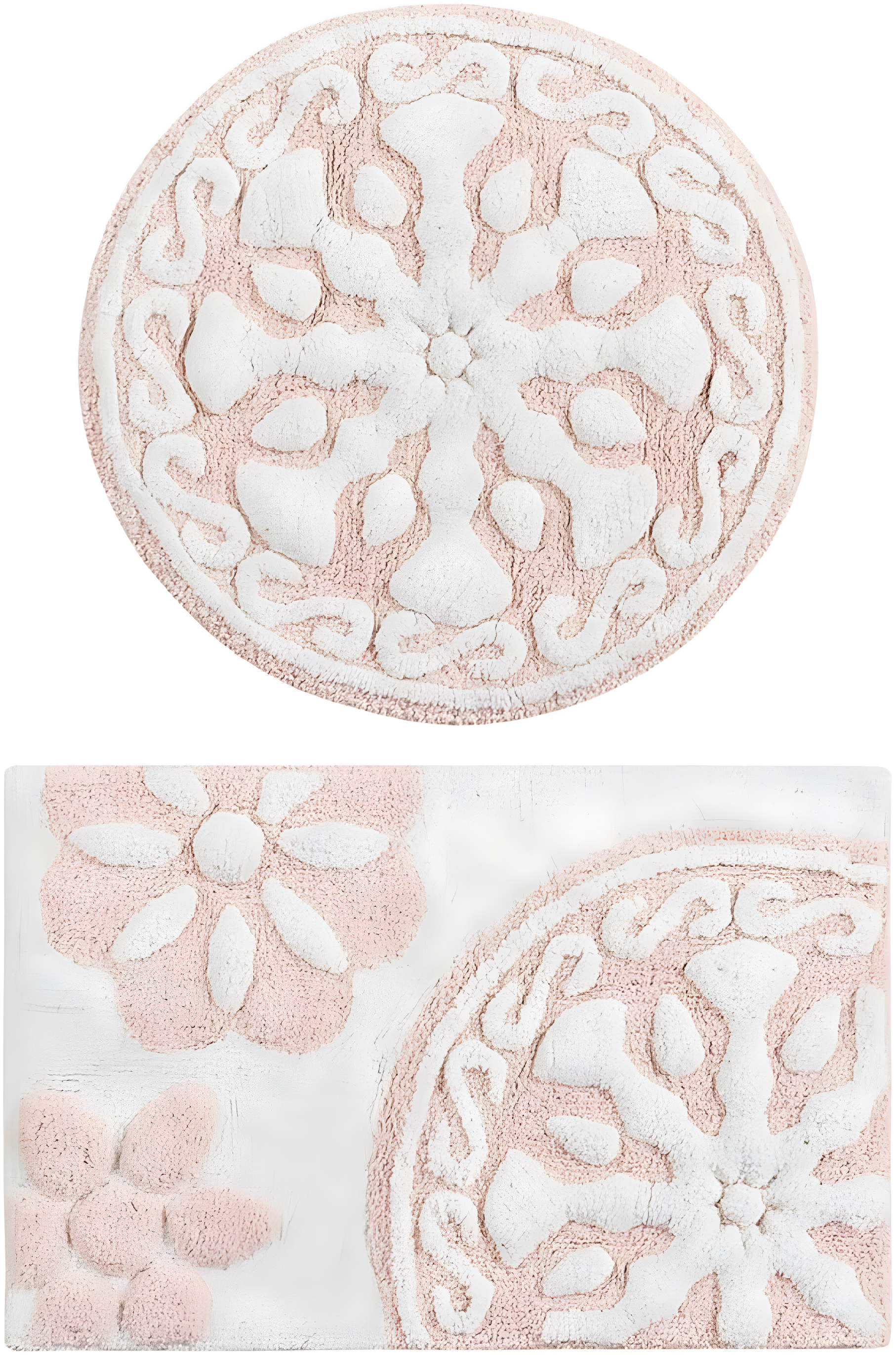 Madison Park Casablanca Medallion Cotton Tufted Bath Rug