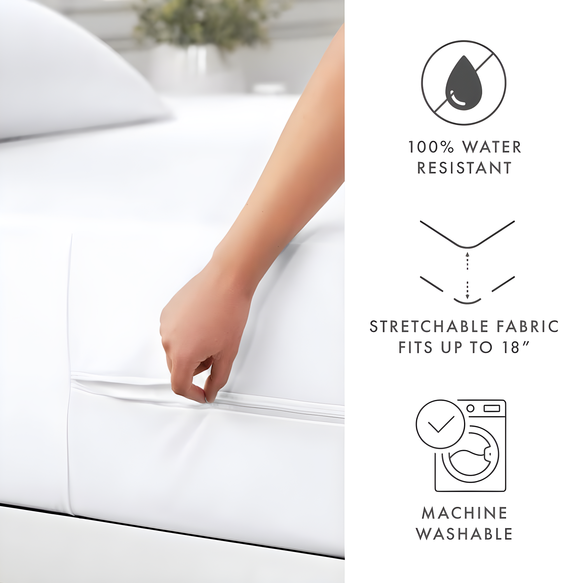 IEnjoy Home Waterproof Zipper Mattress Protector Case Pack