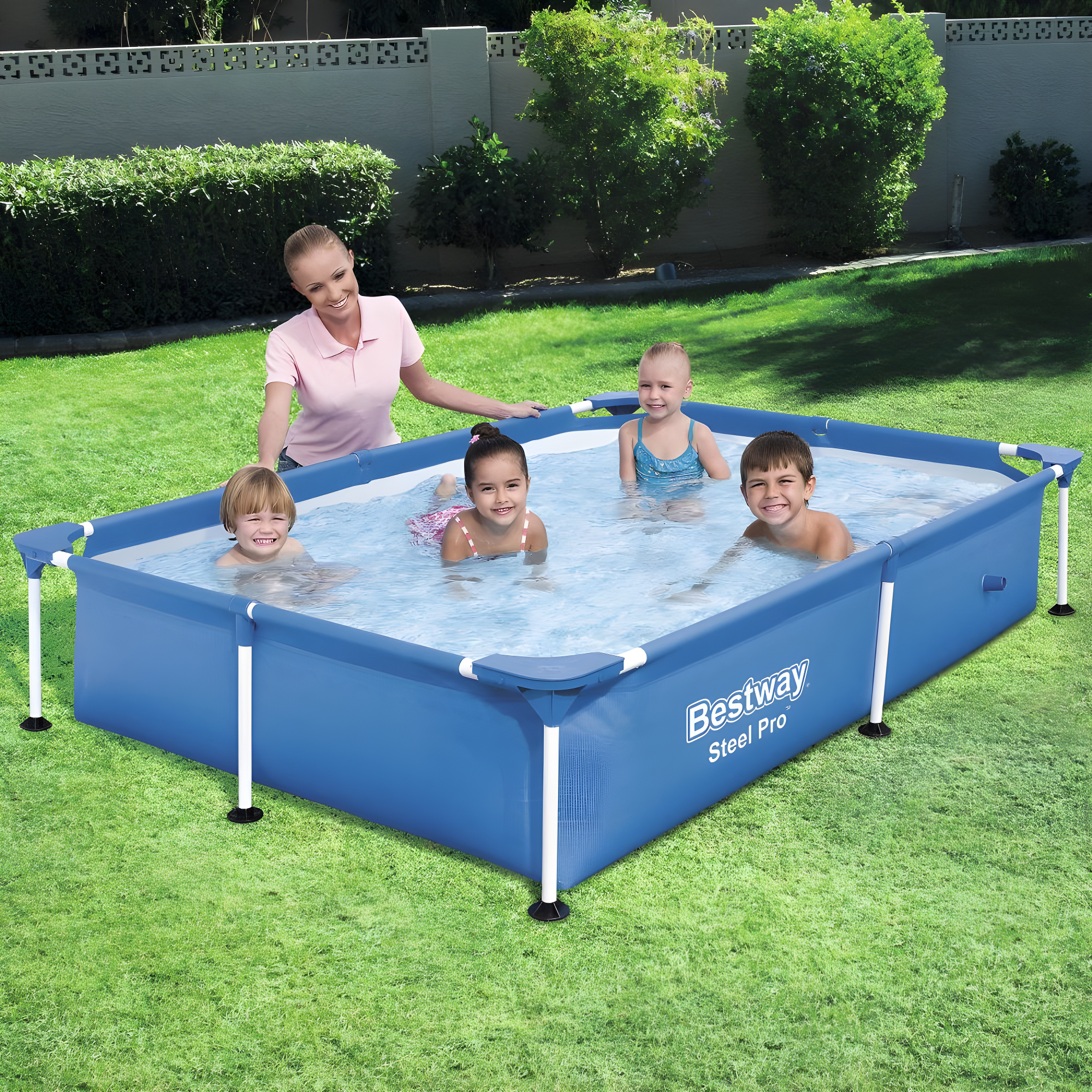 Bestway Bestway Steel Pro Rectangular Above Ground Swimming Pool Set