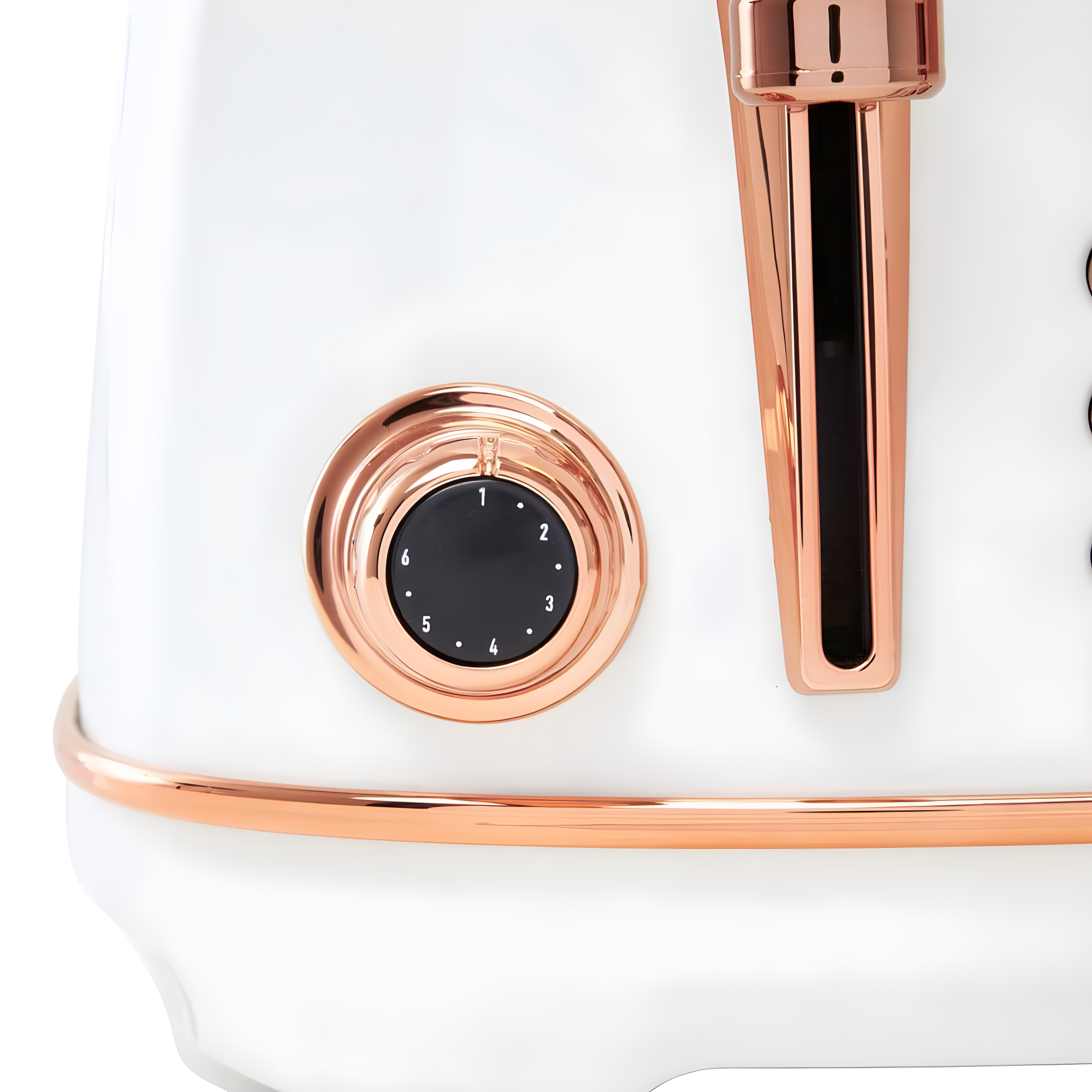 HADEN Heritage Ivory and Copper 4-Slice Toaster