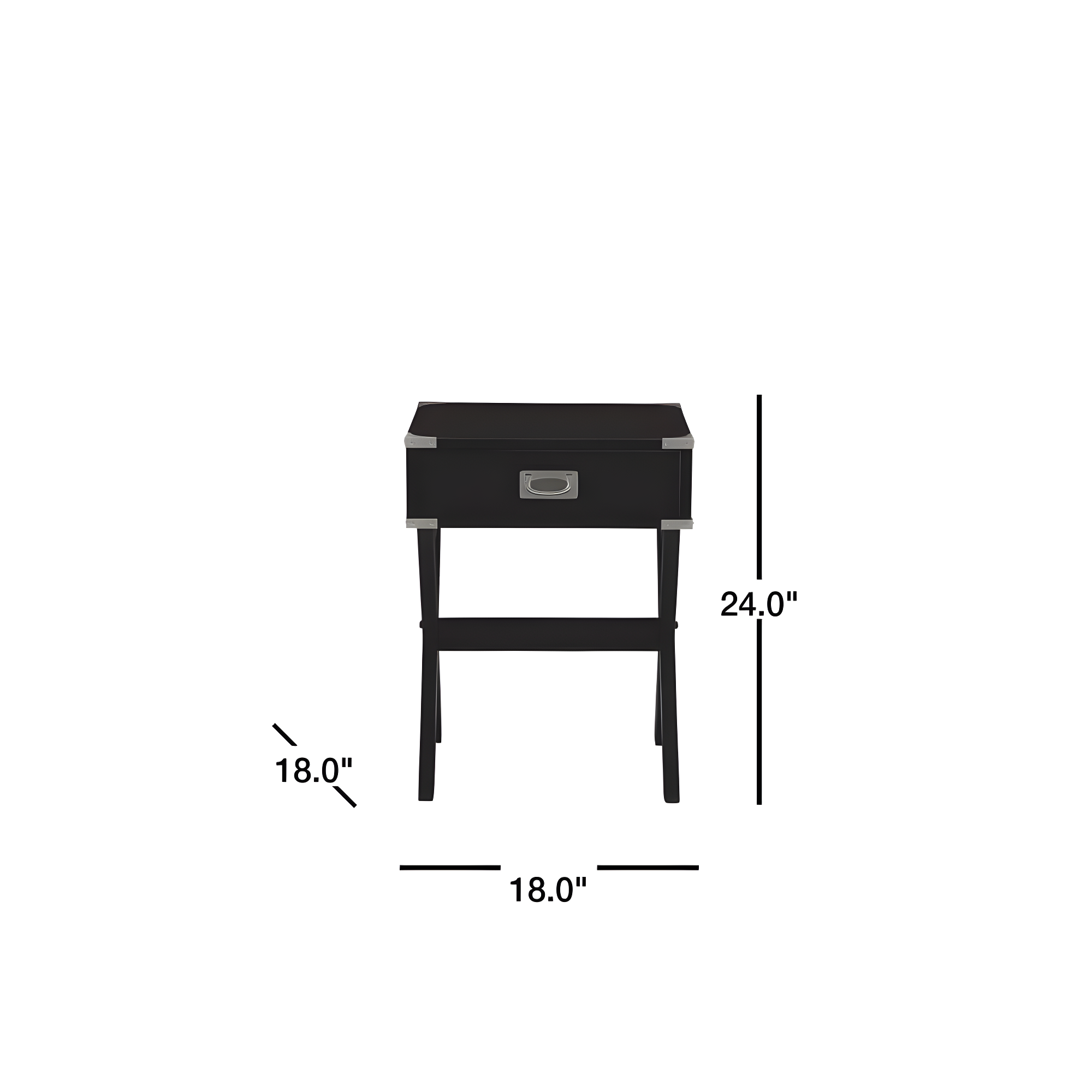 ACME Babs Accent Table, Black
