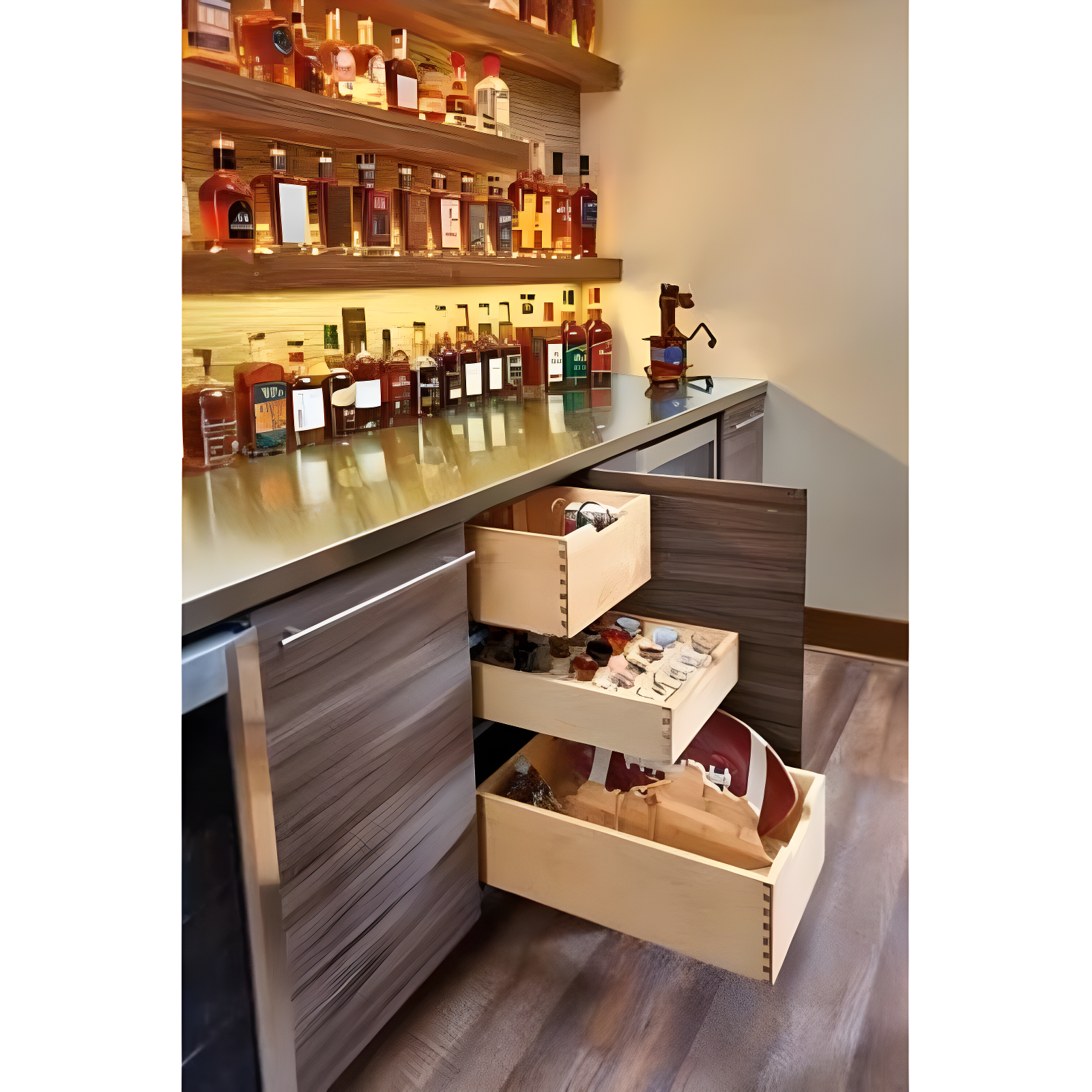 Rev-A-Shelf Rev-A-Shelf Wood Base Cabinet Pull Out Drawers with Soft Close