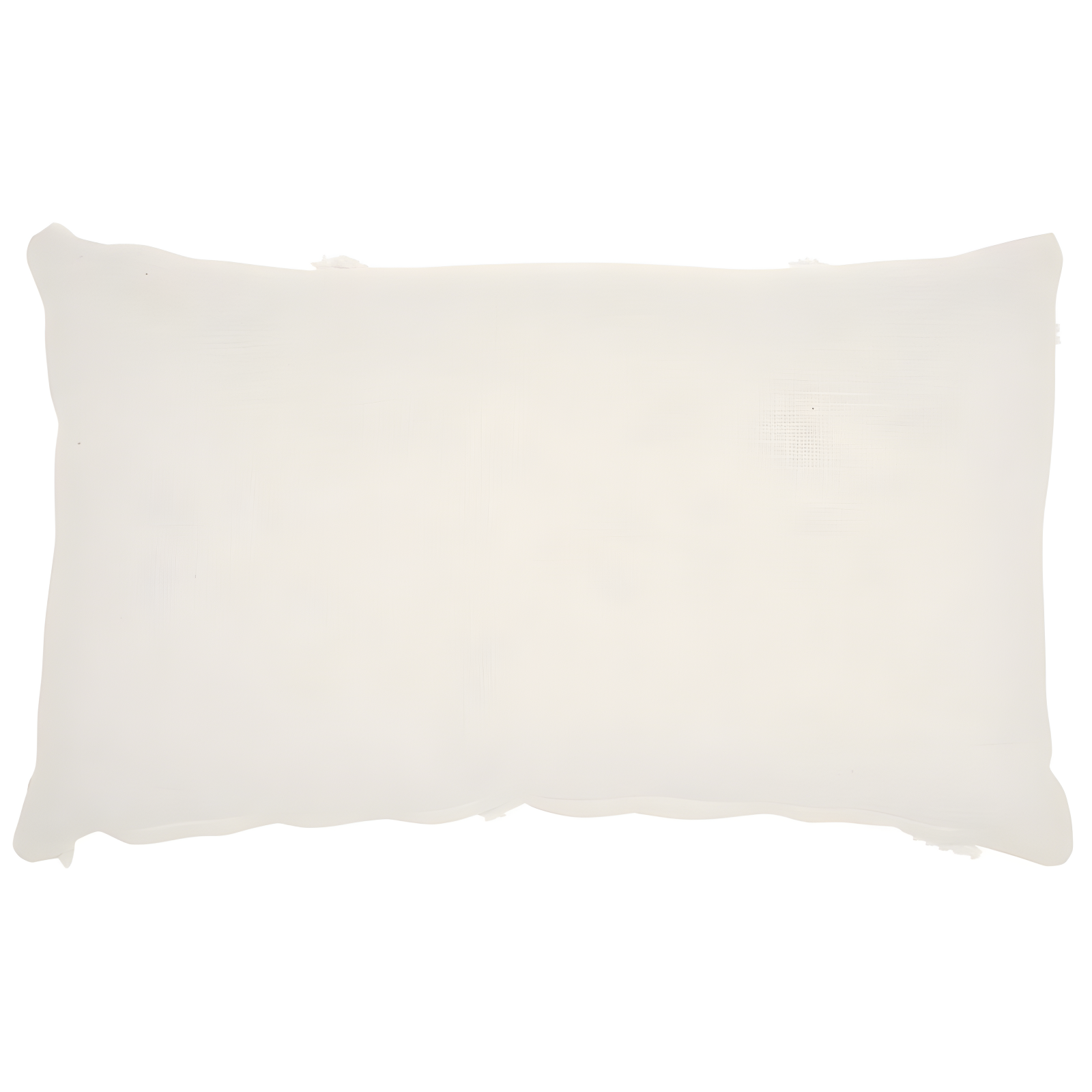 14"x24" Oversized Distressed Diamond Lumbar Throw Pillow White - Mina Victory: Cotton Fabric, Indoor Use, Zippered