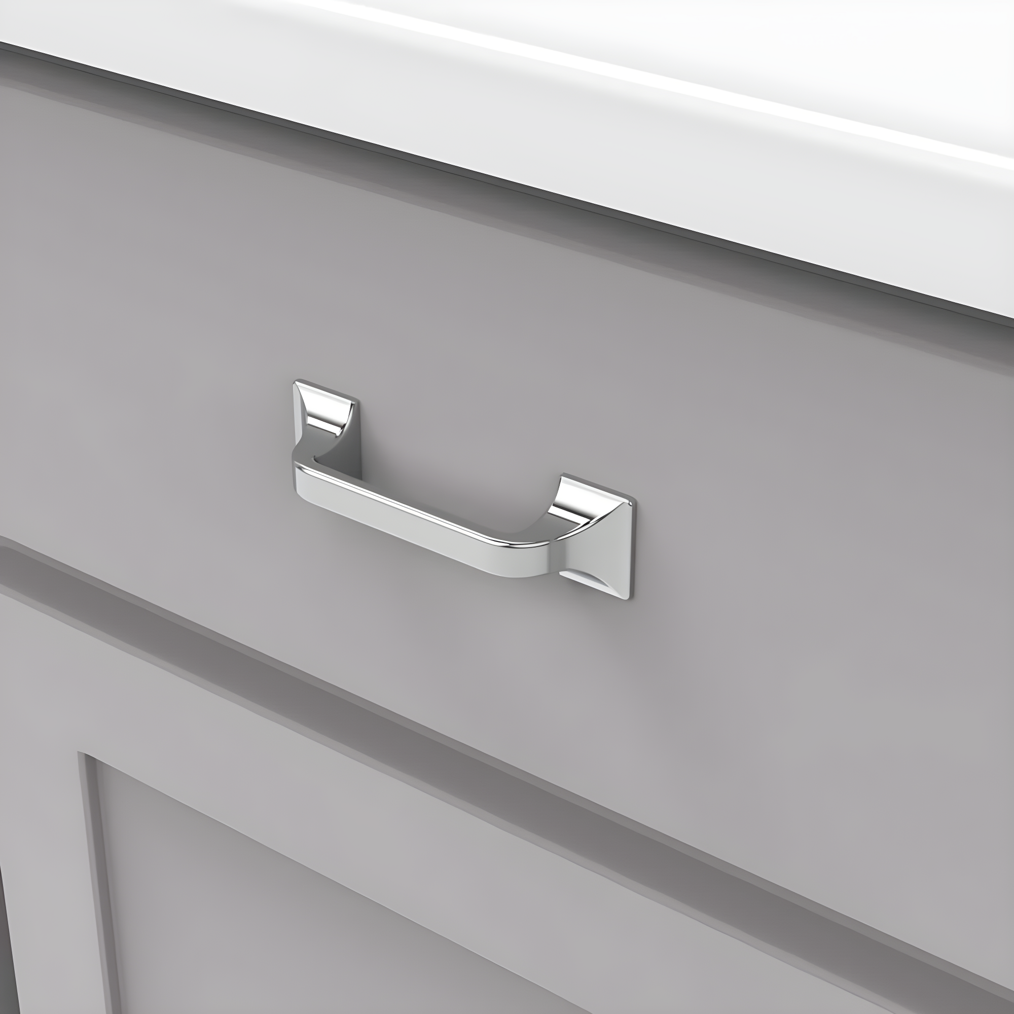 Forge Kitchen Cabinet Handles, Solid Core Drawer Pulls for Cabinet Doors, 3"