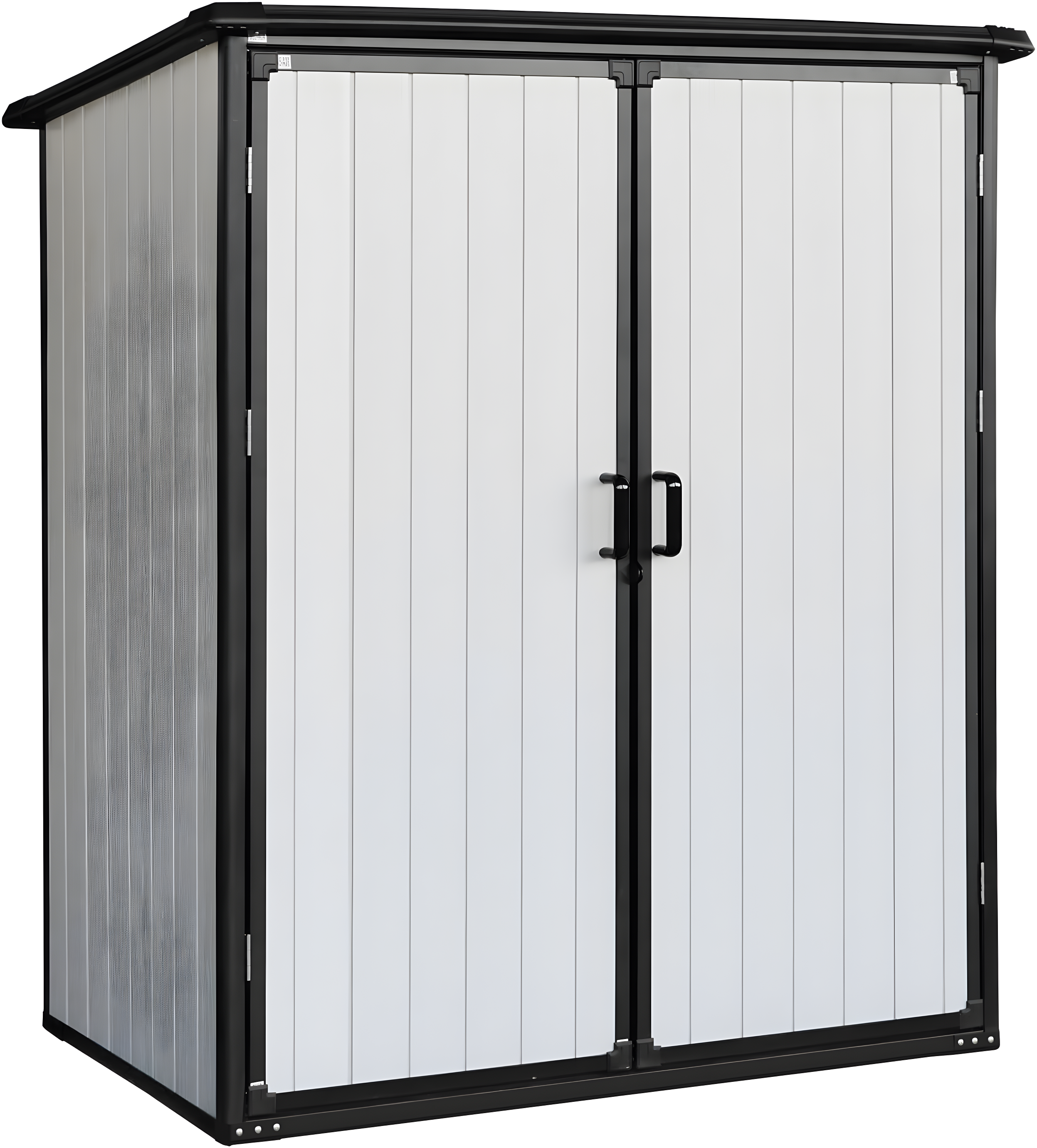 GZMWON 5X3ft Outdoor Storage Shed Waterproof Resin Cabinet Outdoor Storage Cabinet